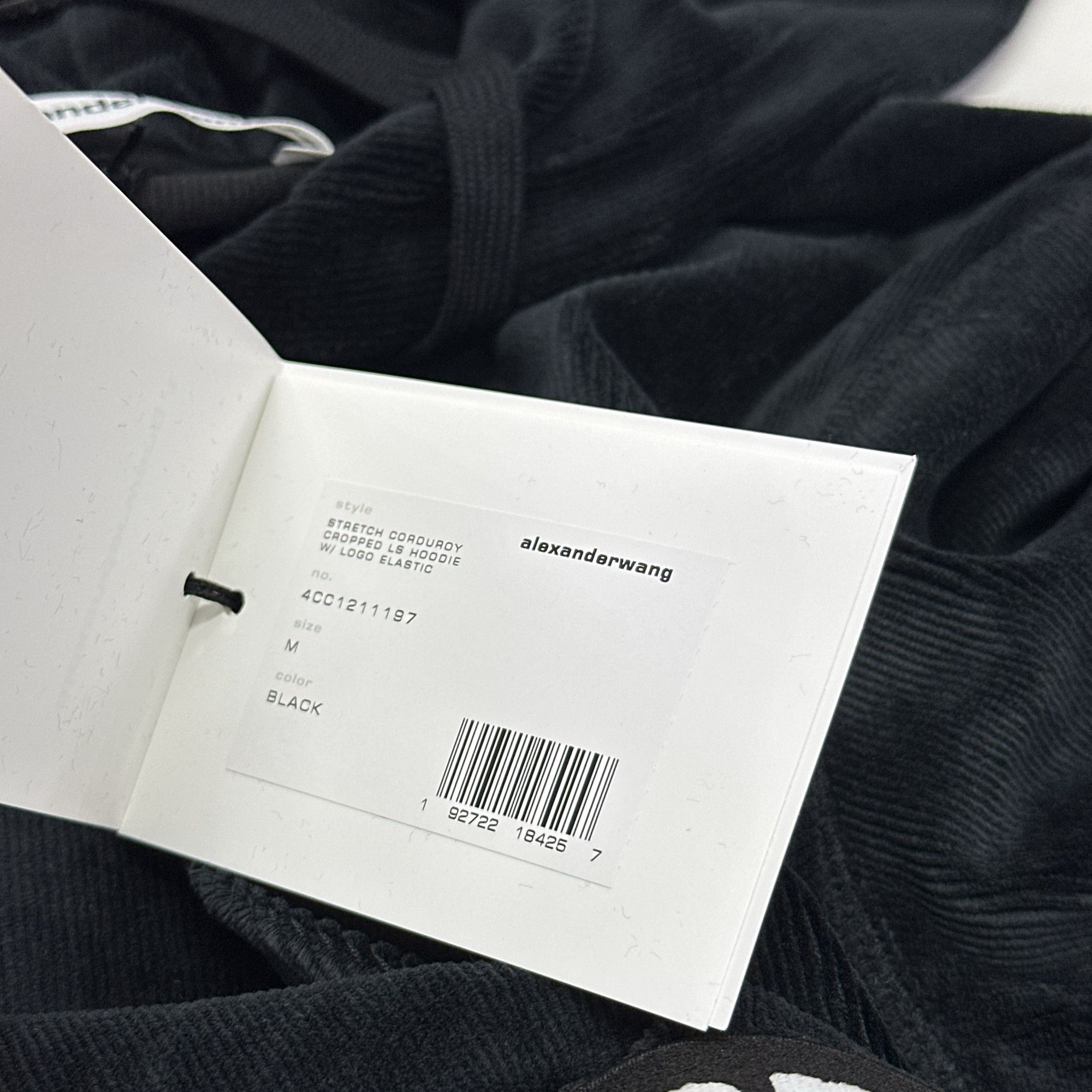 Alexander Wang Alexander Wang Logo Elastic Corduroy Hoodie Size M Size M / US 6-8 / IT 42-44 - 4 Thumbnail