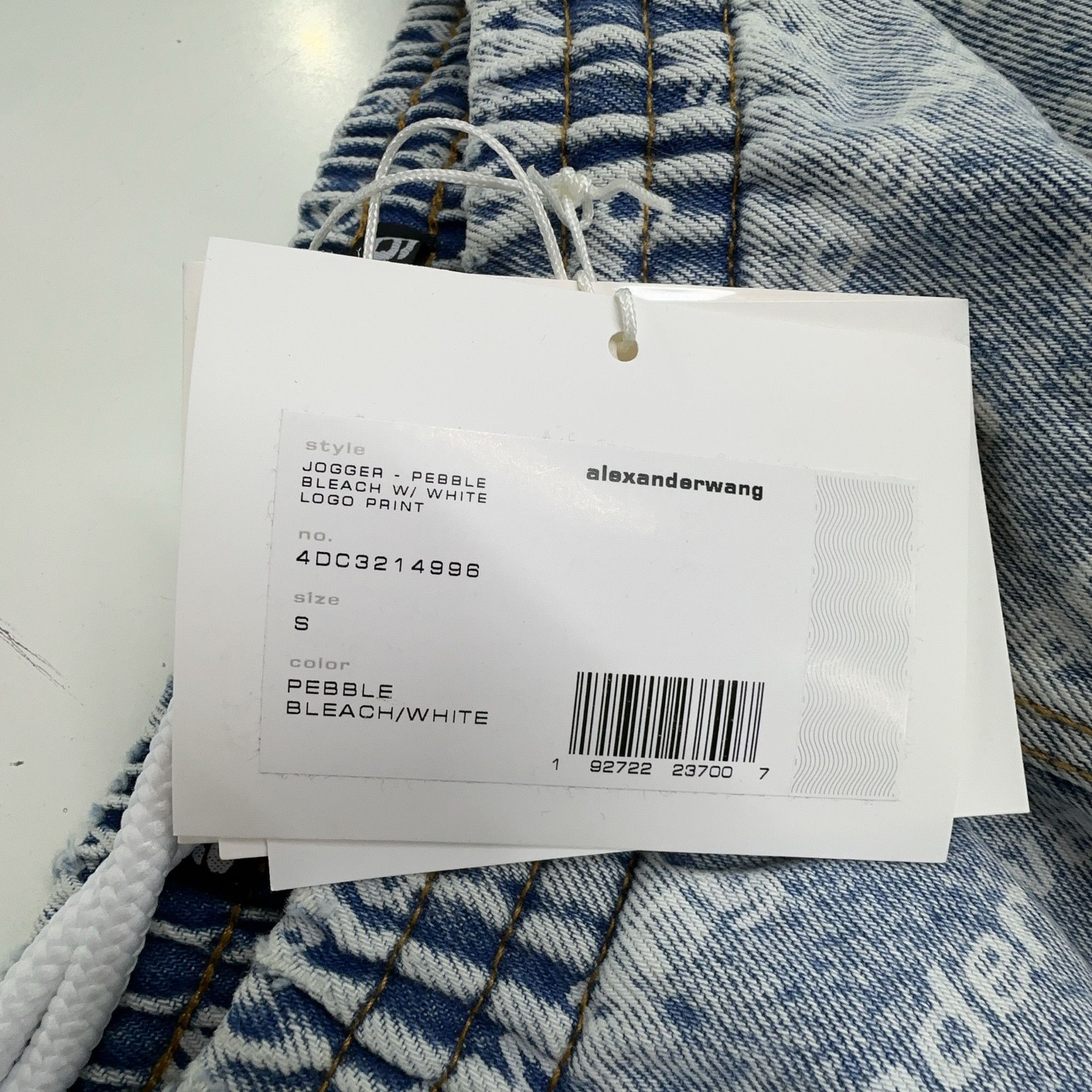 Alexander Wang Alexander Wang Logo Print Denim Joggers Size S Size 27" / US 4 / IT 40 - 3 Thumbnail