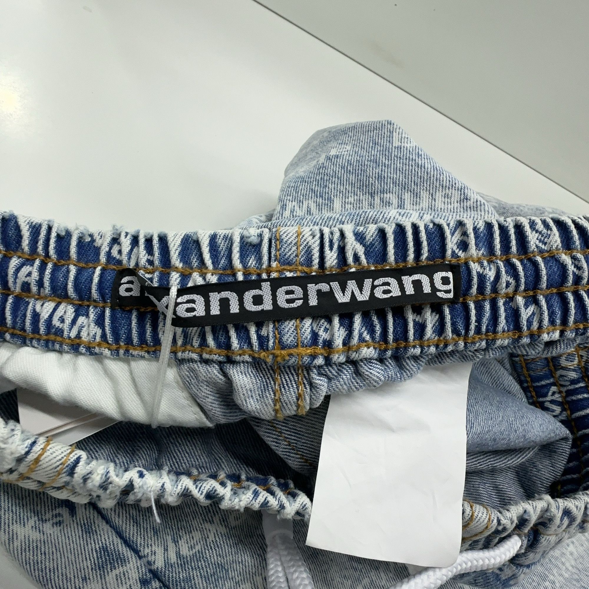 Alexander Wang Alexander Wang Logo Print Denim Joggers Size S Size 27" / US 4 / IT 40 - 5 Thumbnail