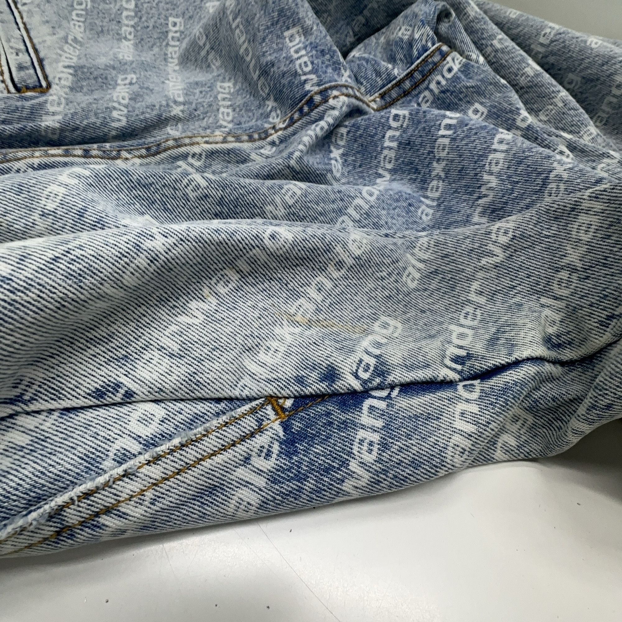 Alexander Wang Alexander Wang Logo Print Denim Joggers Size S Size 27" / US 4 / IT 40 - 9 Thumbnail
