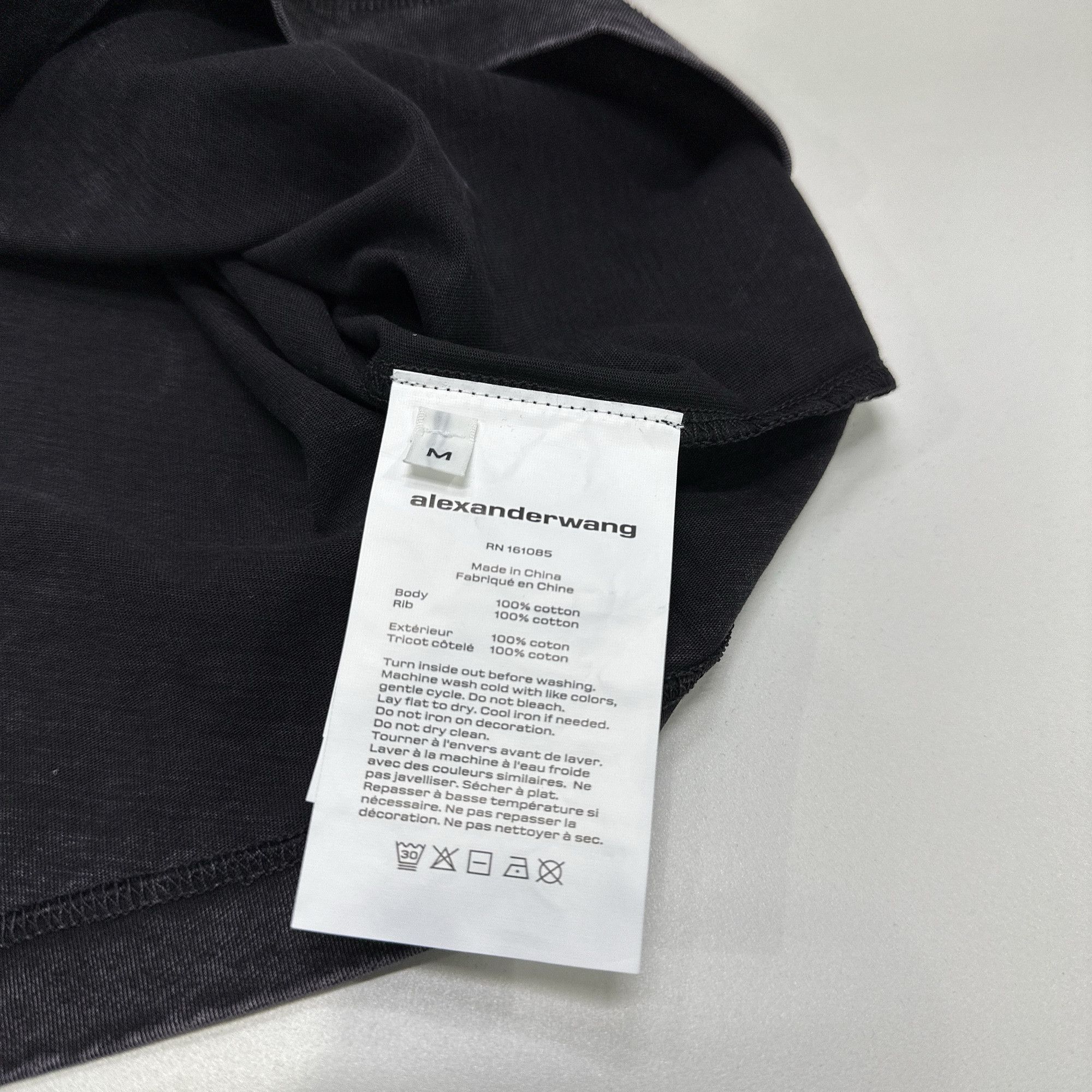 Alexander Wang Alexander Wang Acid Wash Logo T-Shirt Size M Size M / US 6-8 / IT 42-44 - 4 Thumbnail