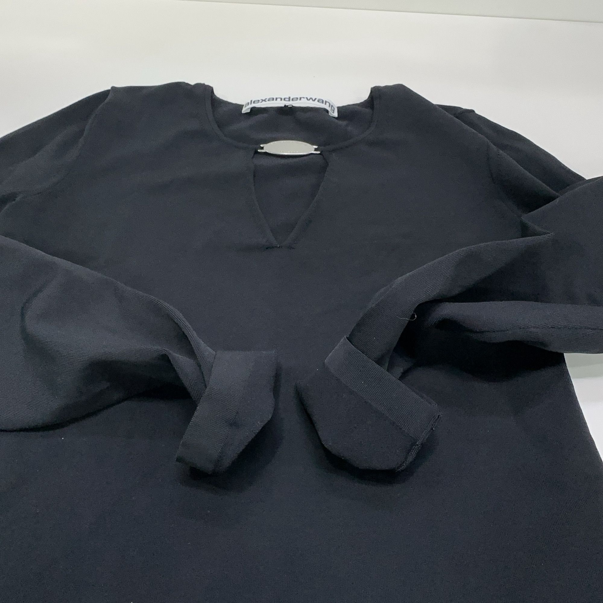 Alexander Wang Alexander Wang Black Metal Plaque Long Sleeve Top Size S Size S / US 4 / IT 40 - 9 Thumbnail