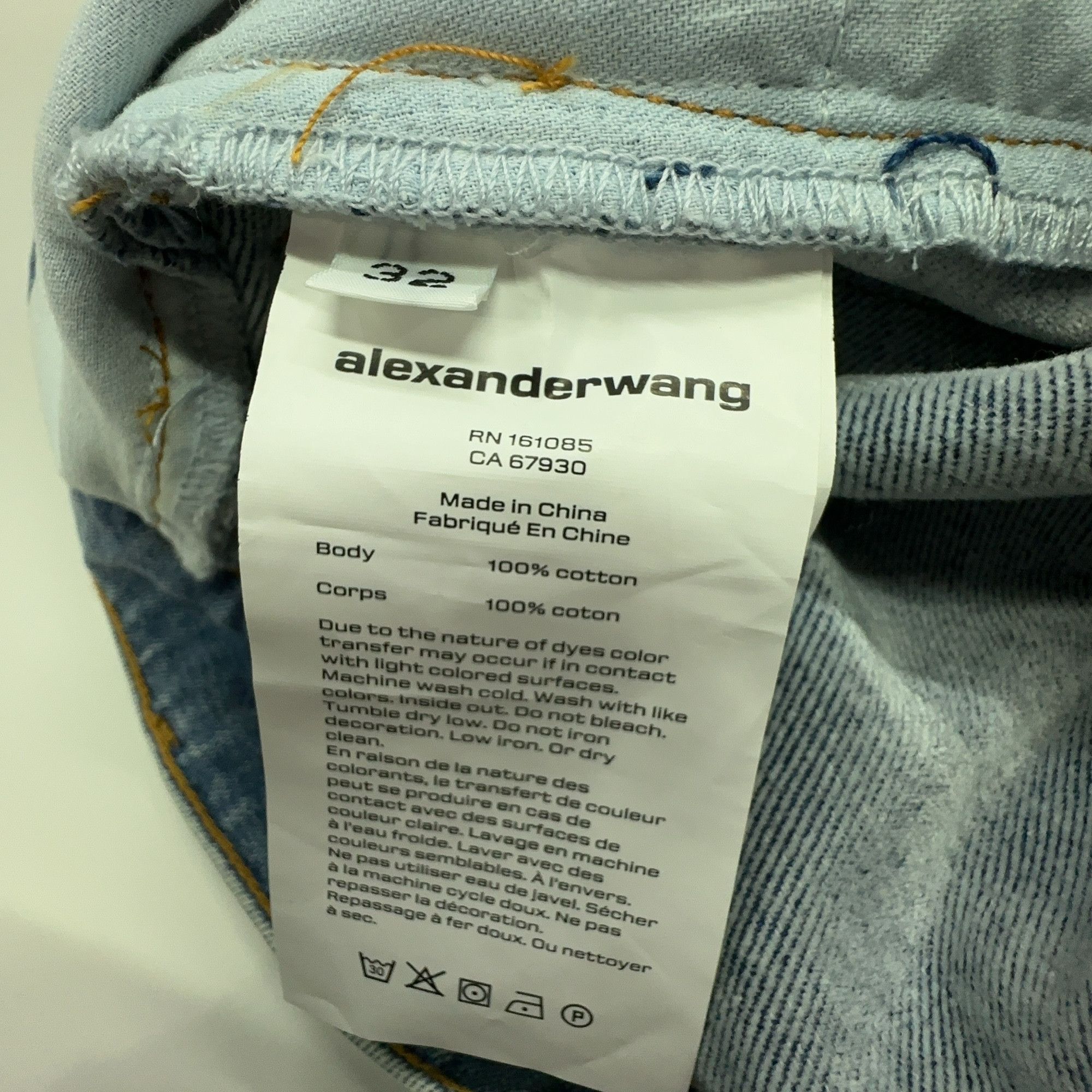 Alexander Wang Alexander Wang Washed Denim Jeans Size 32 Size US 32 / EU 48 - 3 Thumbnail