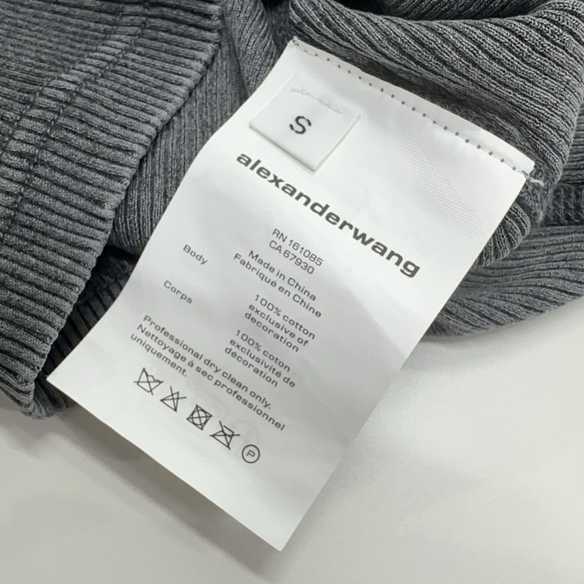 Alexander Wang Alexander Wang Crystal Logo Ribbed T-Shirt Size S Size S / US 4 / IT 40 - 4 Thumbnail