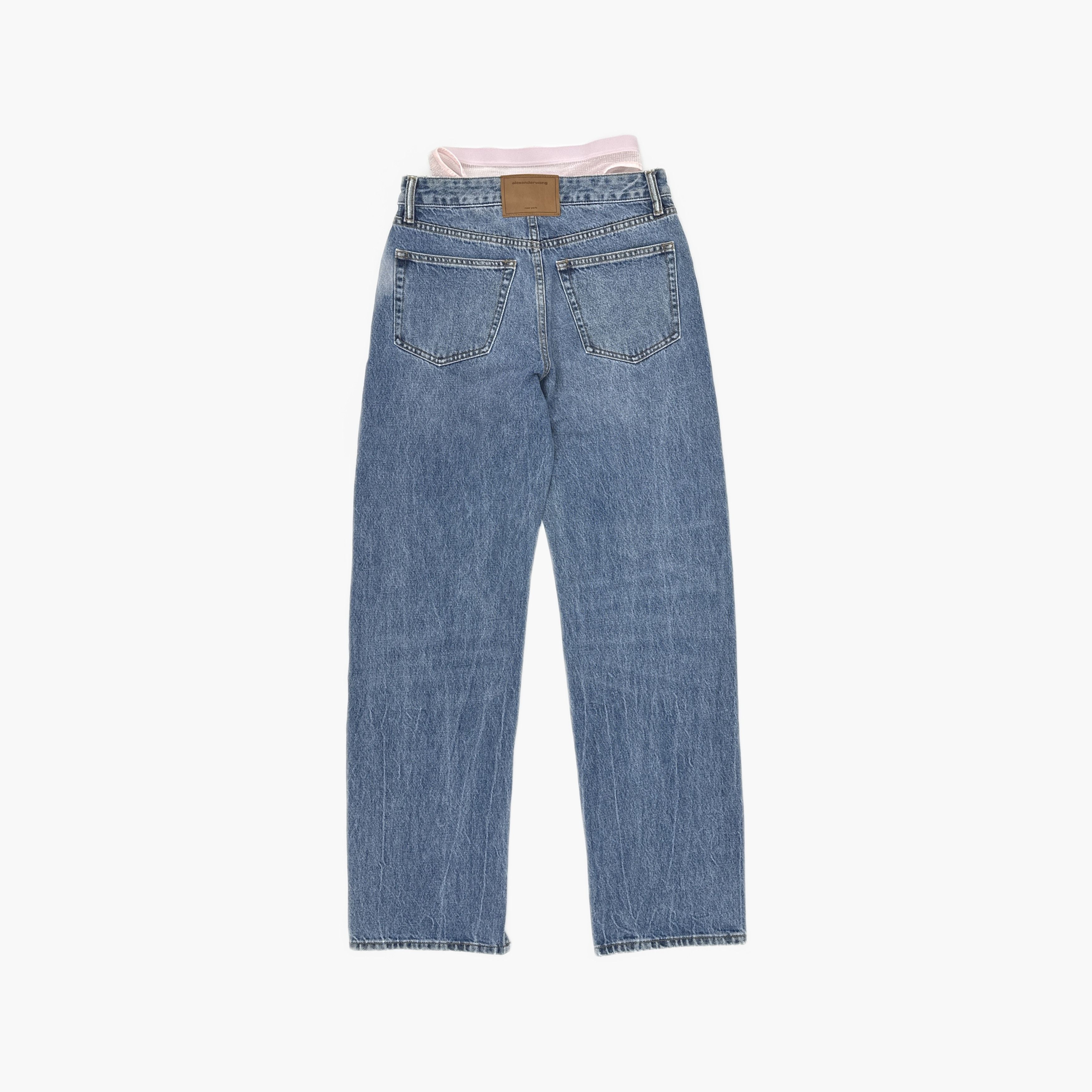 Alexander Wang Alexander Wang Layered Detail Jeans Size 24 Size 24" / US 00 / IT 34 - 2 Thumbnail