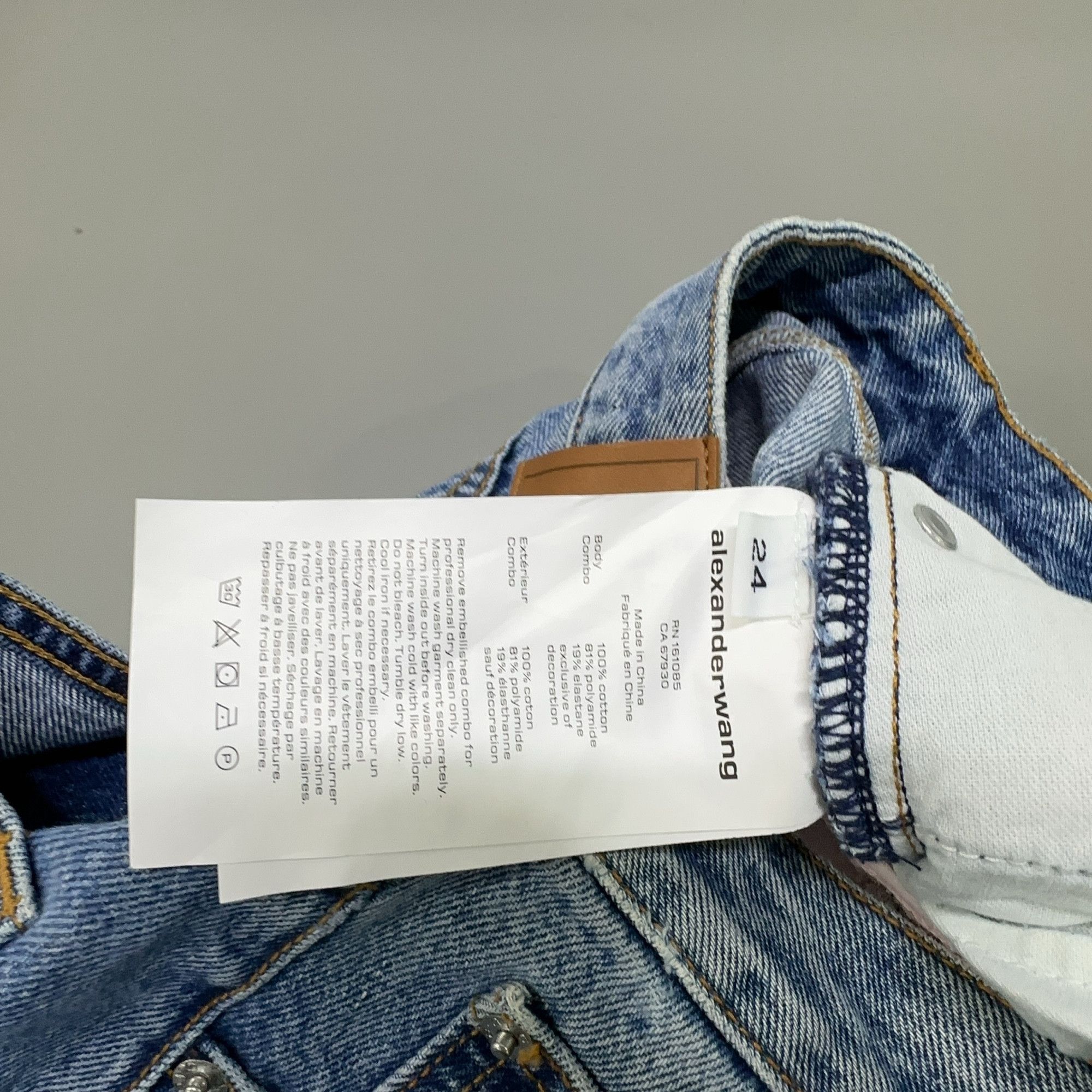 Alexander Wang Alexander Wang Layered Detail Jeans Size 24 Size 24" / US 00 / IT 34 - 4 Thumbnail