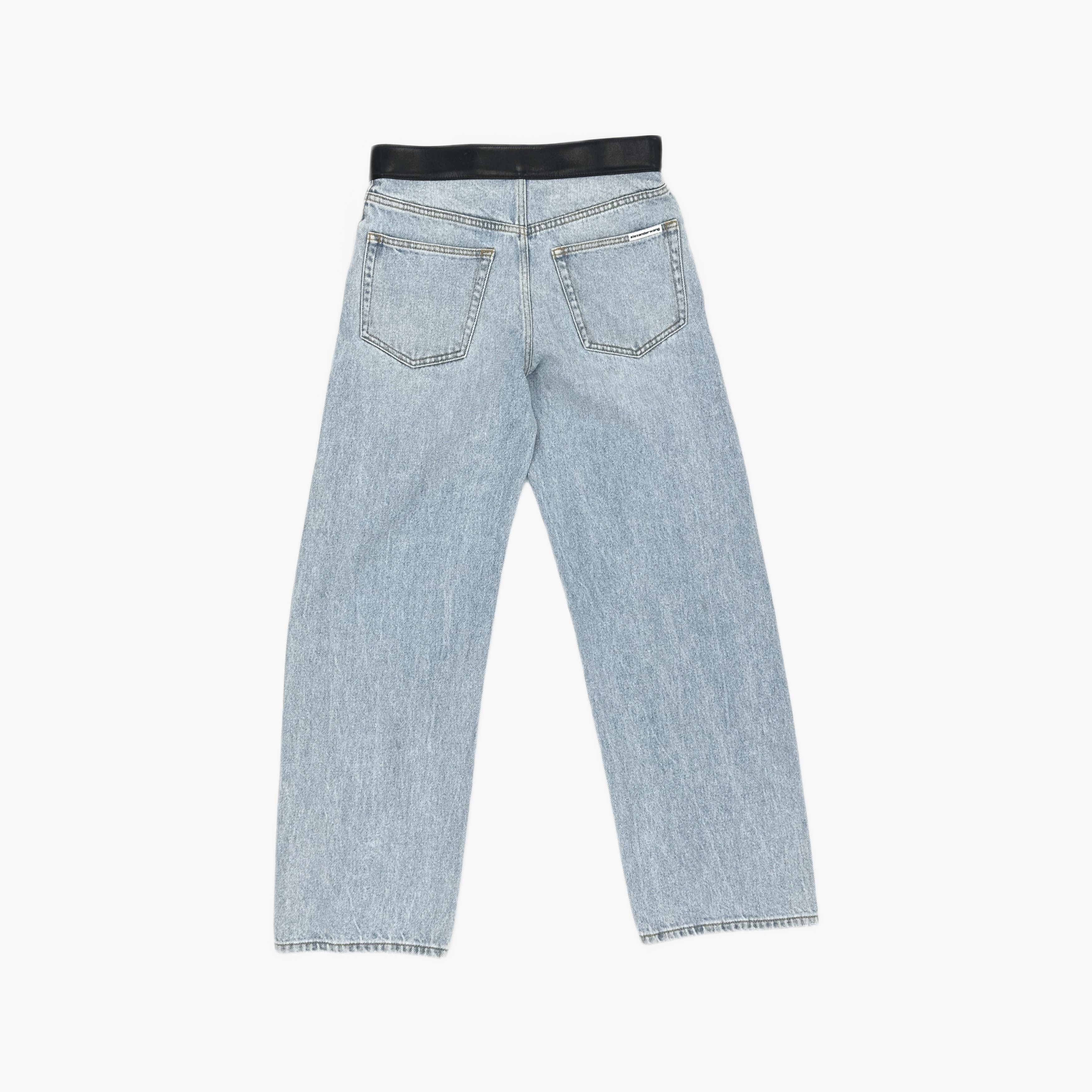 Alexander Wang Alexander Wang Leather Belted Jeans Size 26 Size 26" / US 2 / IT 38 - 2 Thumbnail