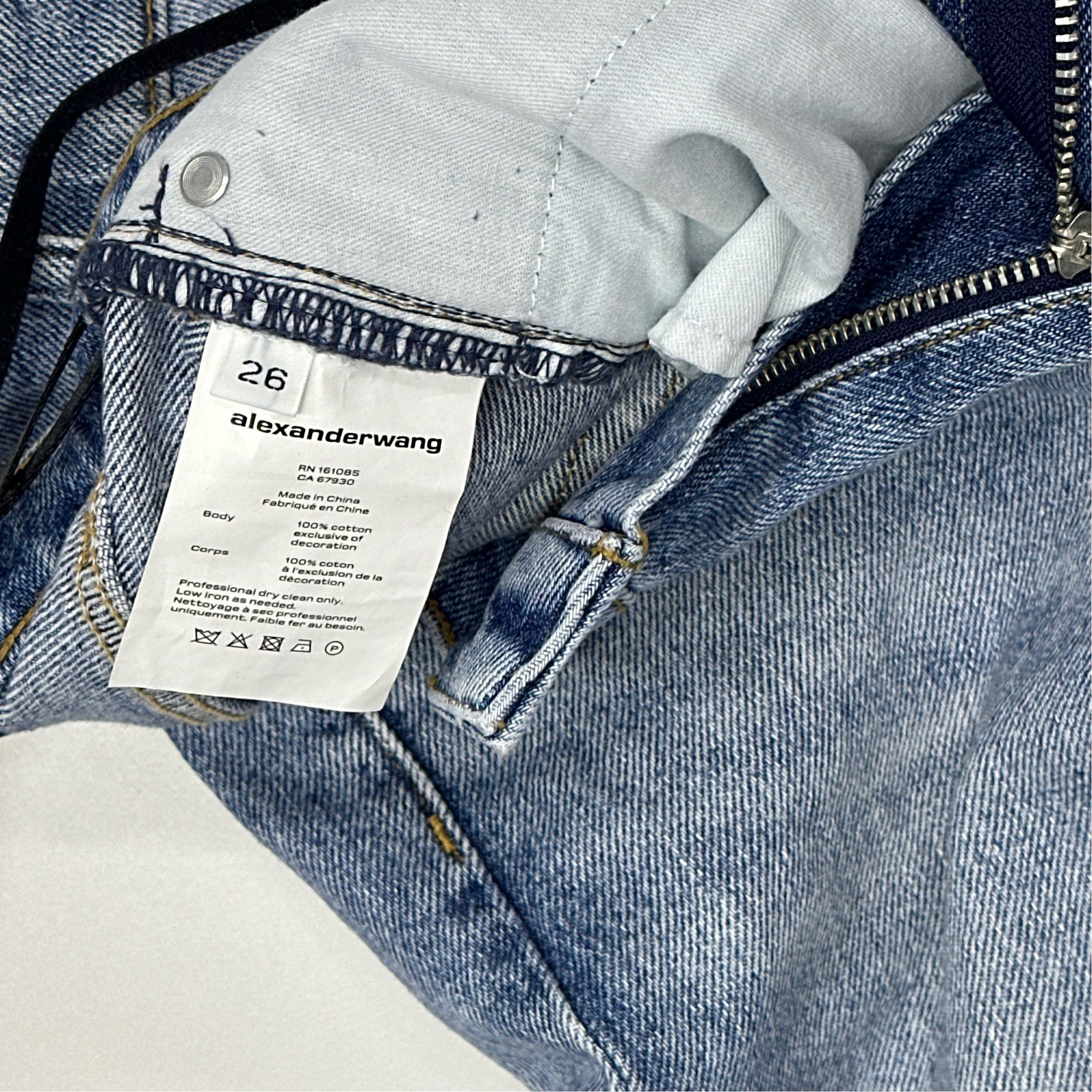Alexander Wang Alexander Wang Diamante Charm Relaxed Jeans Size 26 Size 26" / US 2 / IT 38 - 3 Thumbnail