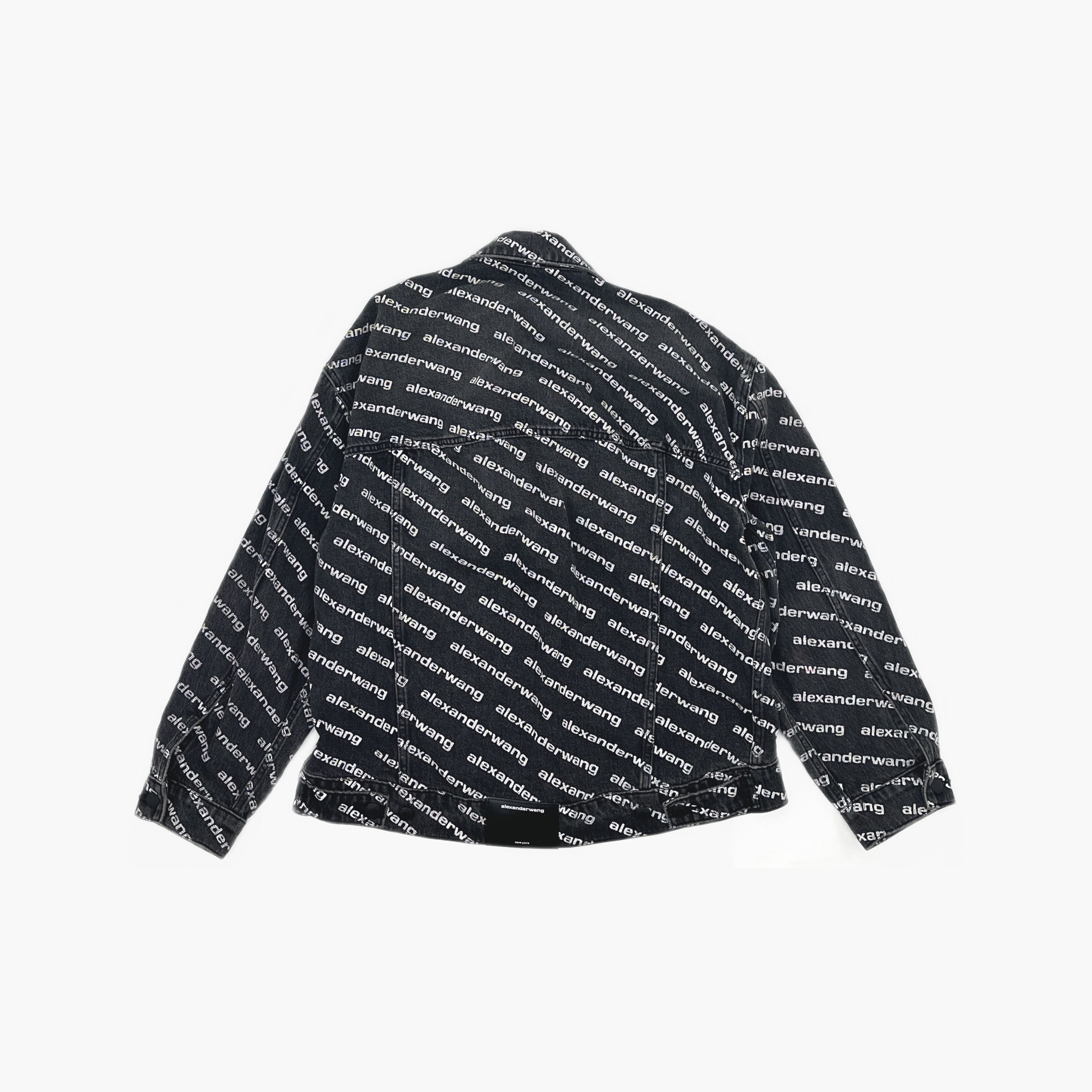 Alexander Wang Alexander Wang Logo Print Denim Jacket Size S Size S / US 4 / IT 40 - 2 Thumbnail