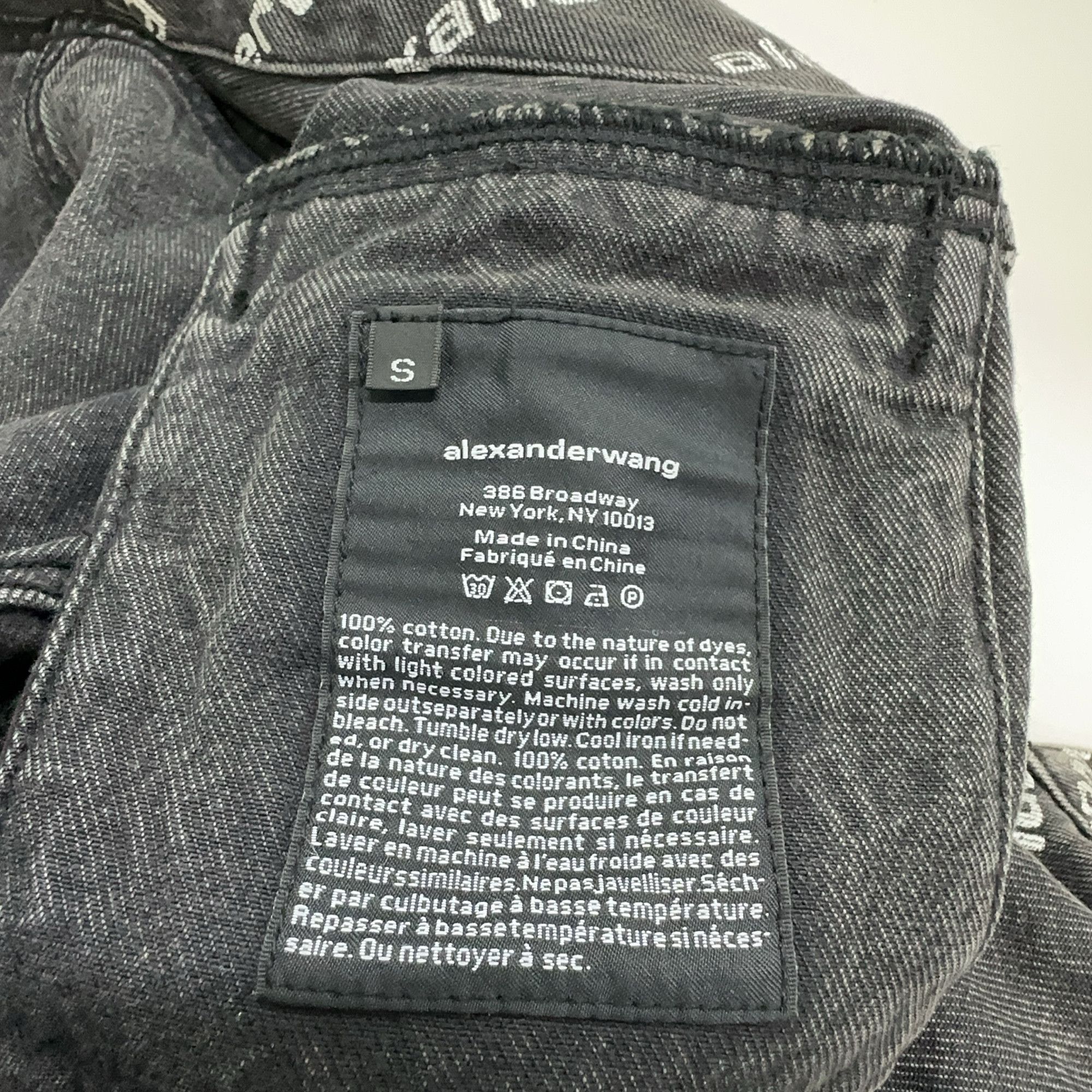 Alexander Wang Alexander Wang Logo Print Denim Jacket Size S Size S / US 4 / IT 40 - 4 Thumbnail
