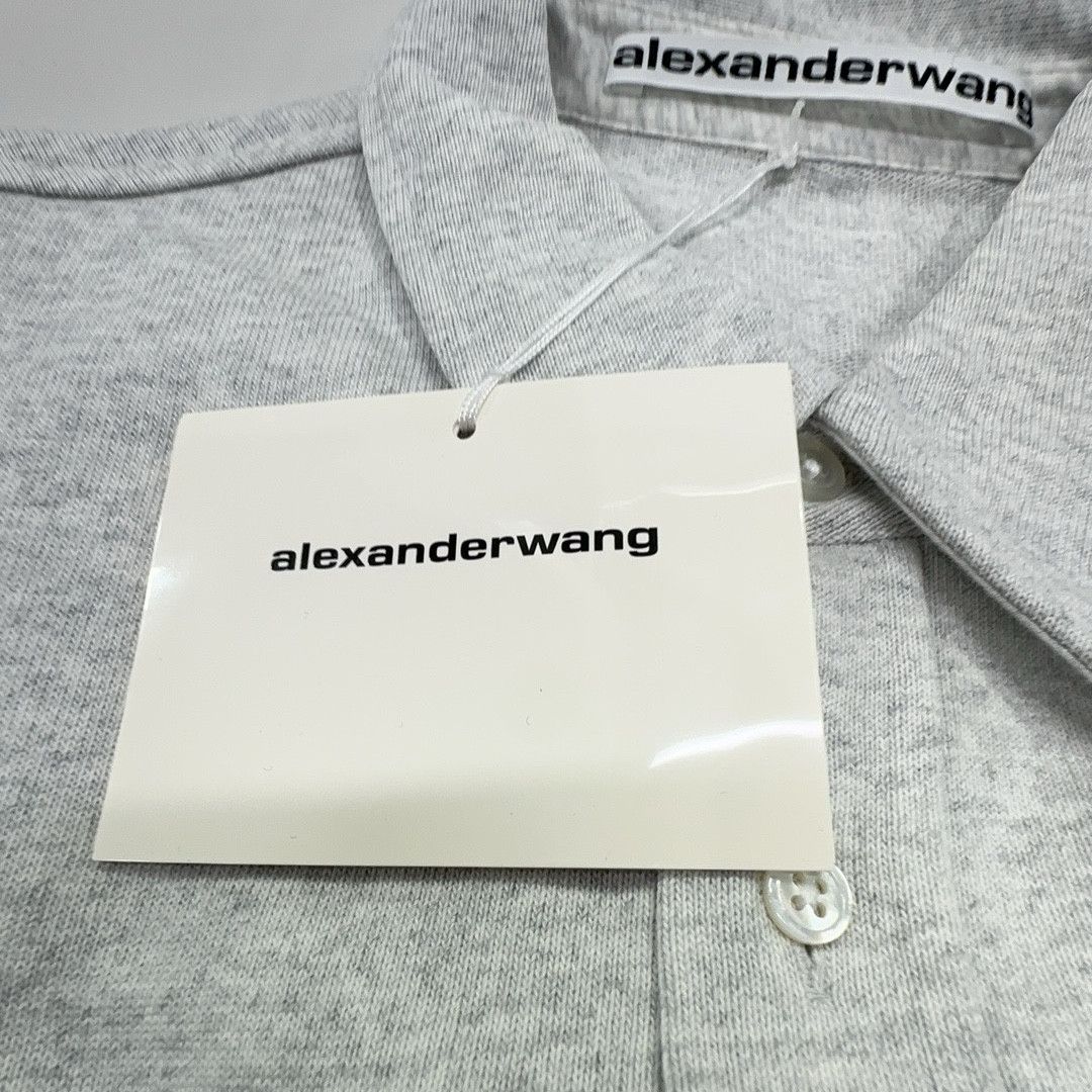 Alexander Wang Alexander Wang Knit Button Up Shirt Gray S Size US S / EU 44-46 / 1 - 4 Thumbnail
