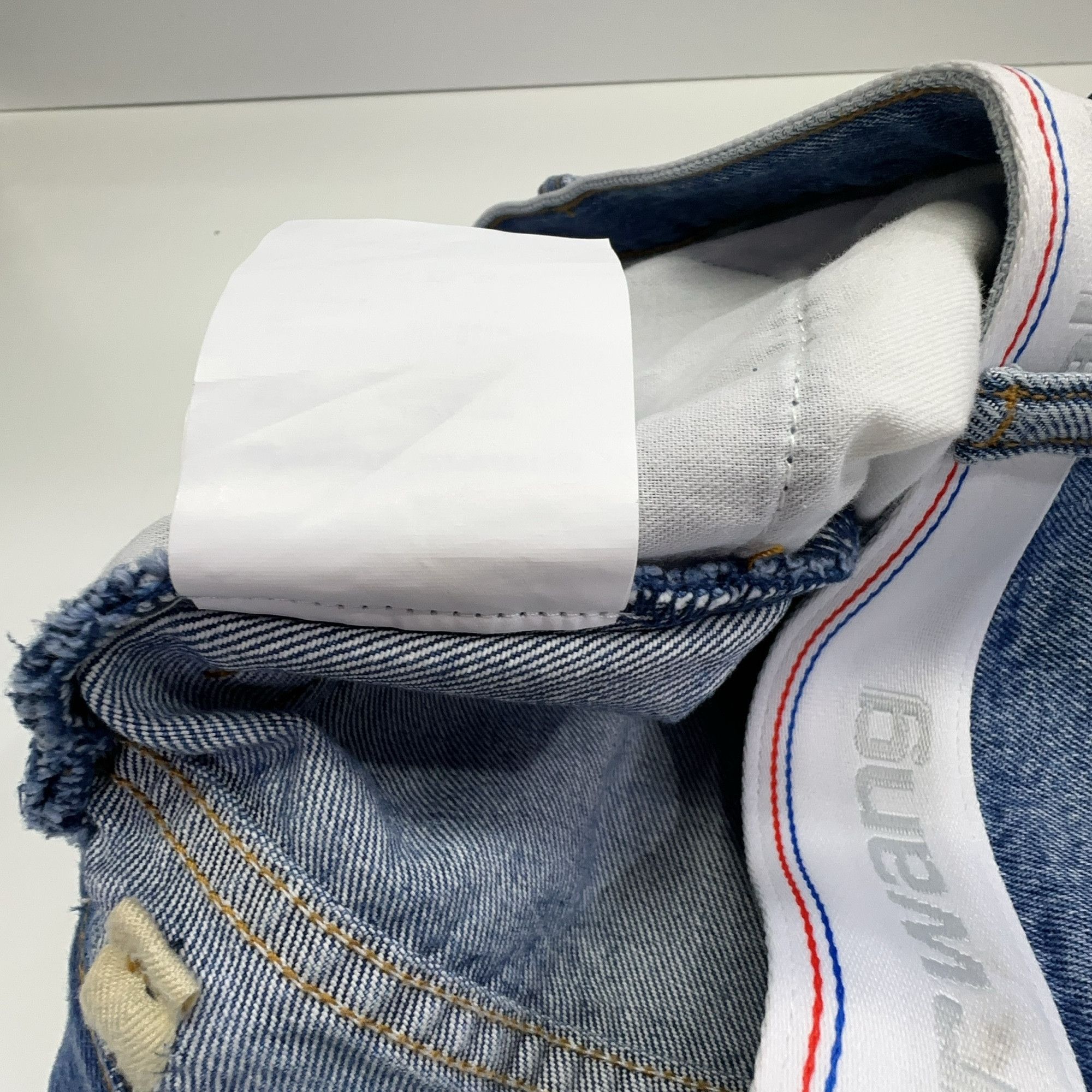 Alexander Wang Alexander Wang Logo Waistband Denim Shorts Size 27 Size 27" / US 4 / IT 40 - 6 Thumbnail