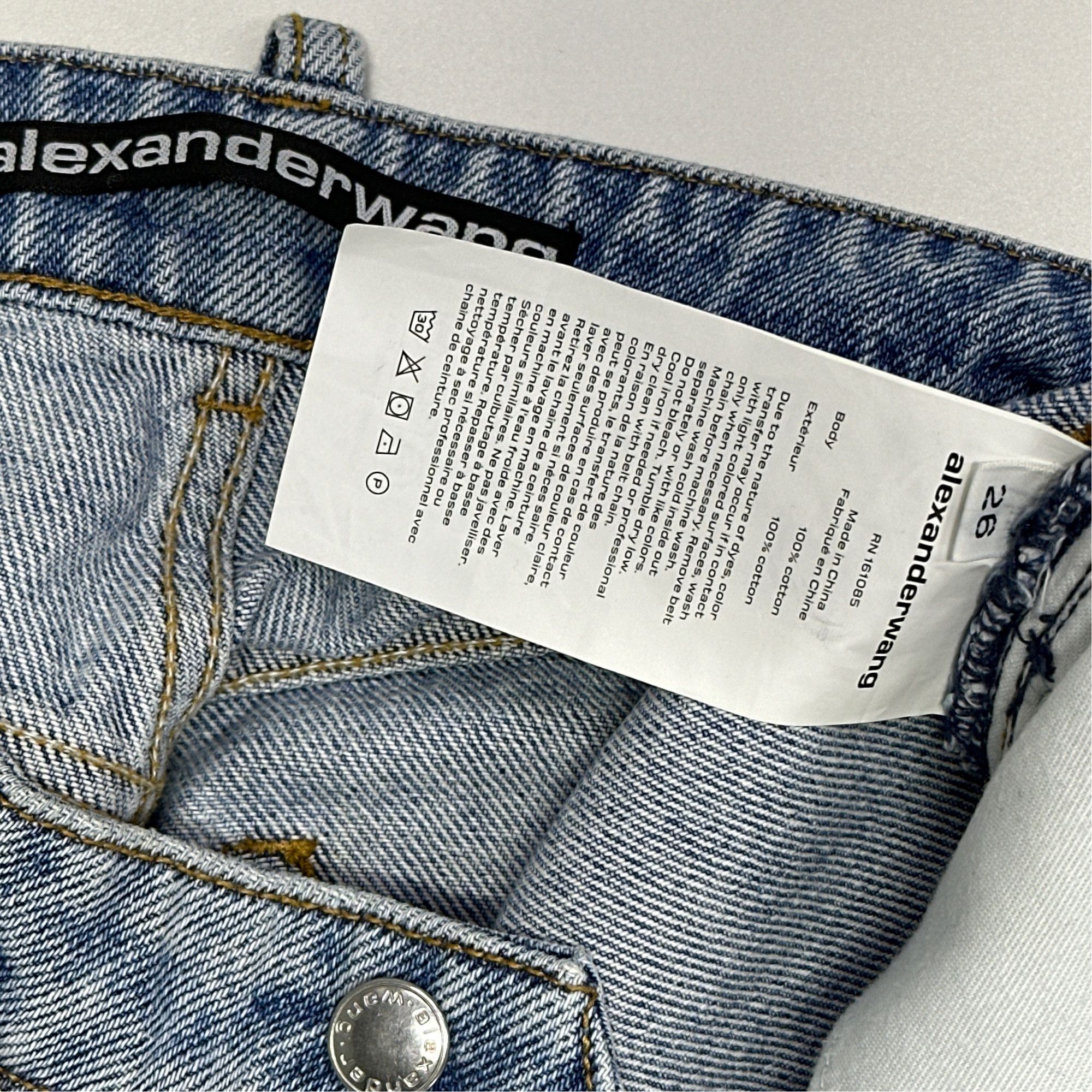 Alexander Wang Alexander Wang V Front Relaxed Jeans Size 26 Size 26" / US 2 / IT 38 - 4 Thumbnail
