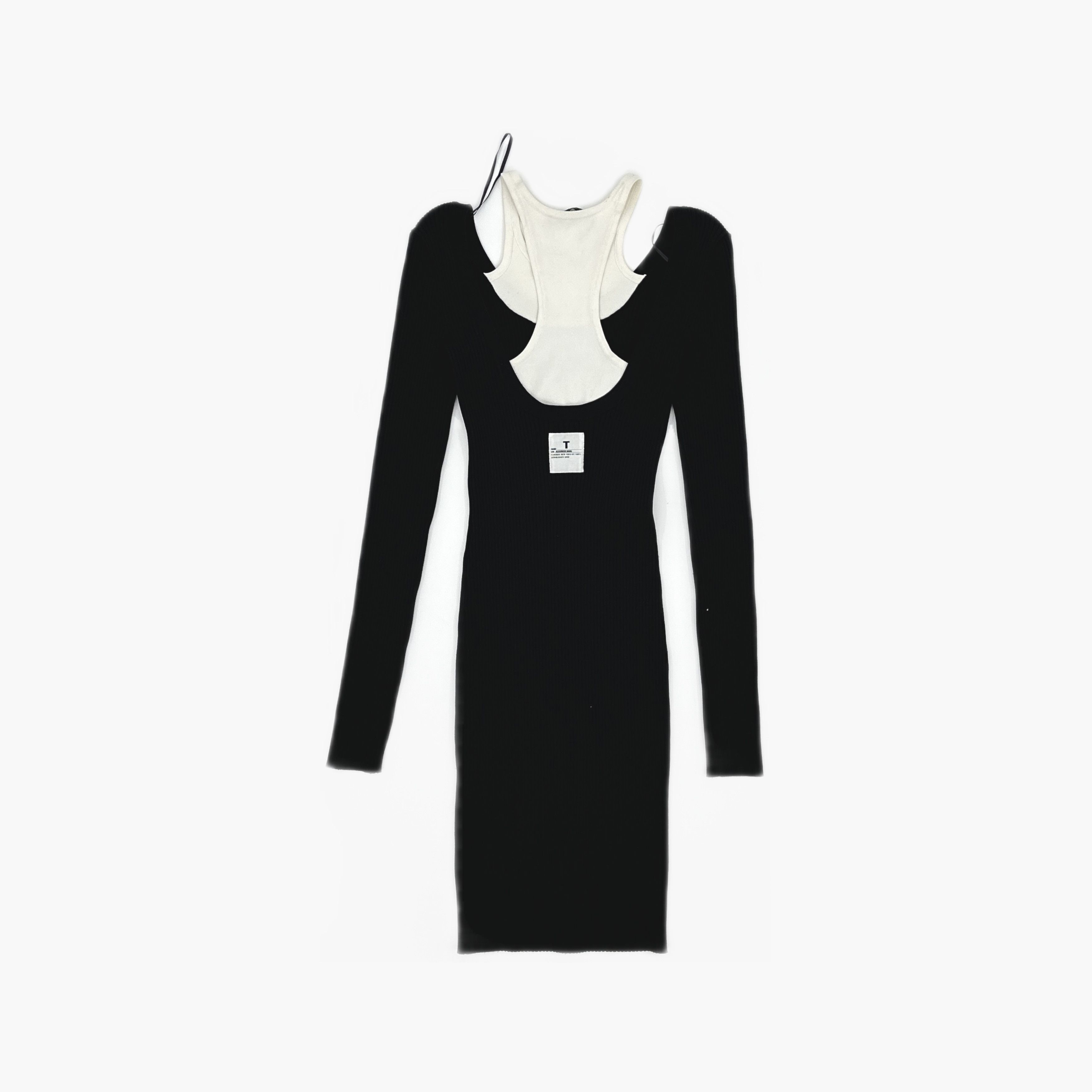 Alexander Wang Alexander Wang Layered Ribbed Mini Dress Size XS Size XS / US 0-2 / IT 36-38 - 2 Thumbnail