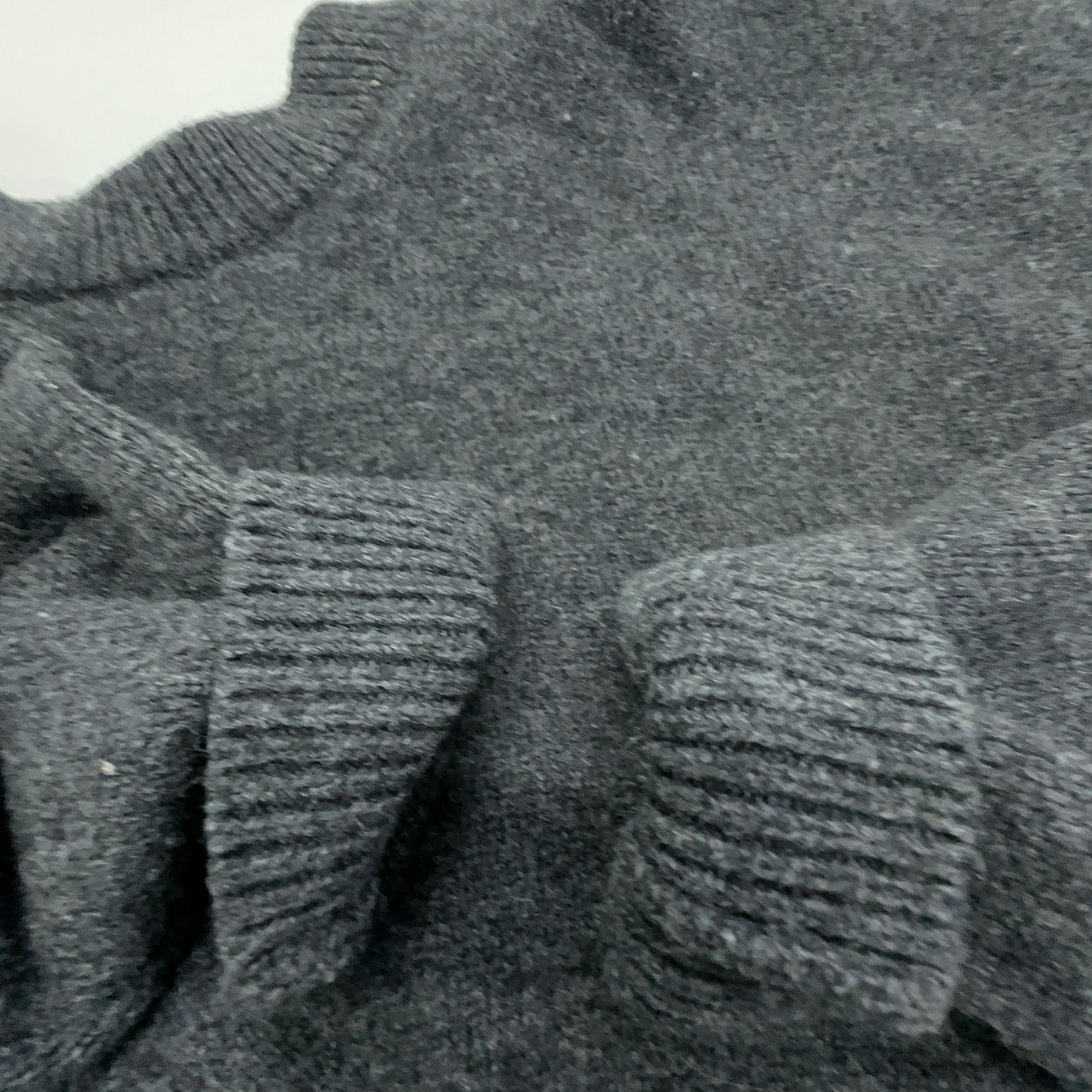 Alexander Wang Alexander Wang Charcoal Wool Inverted V-Neck Sweater Size S Size S / US 4 / IT 40 - 8 Thumbnail