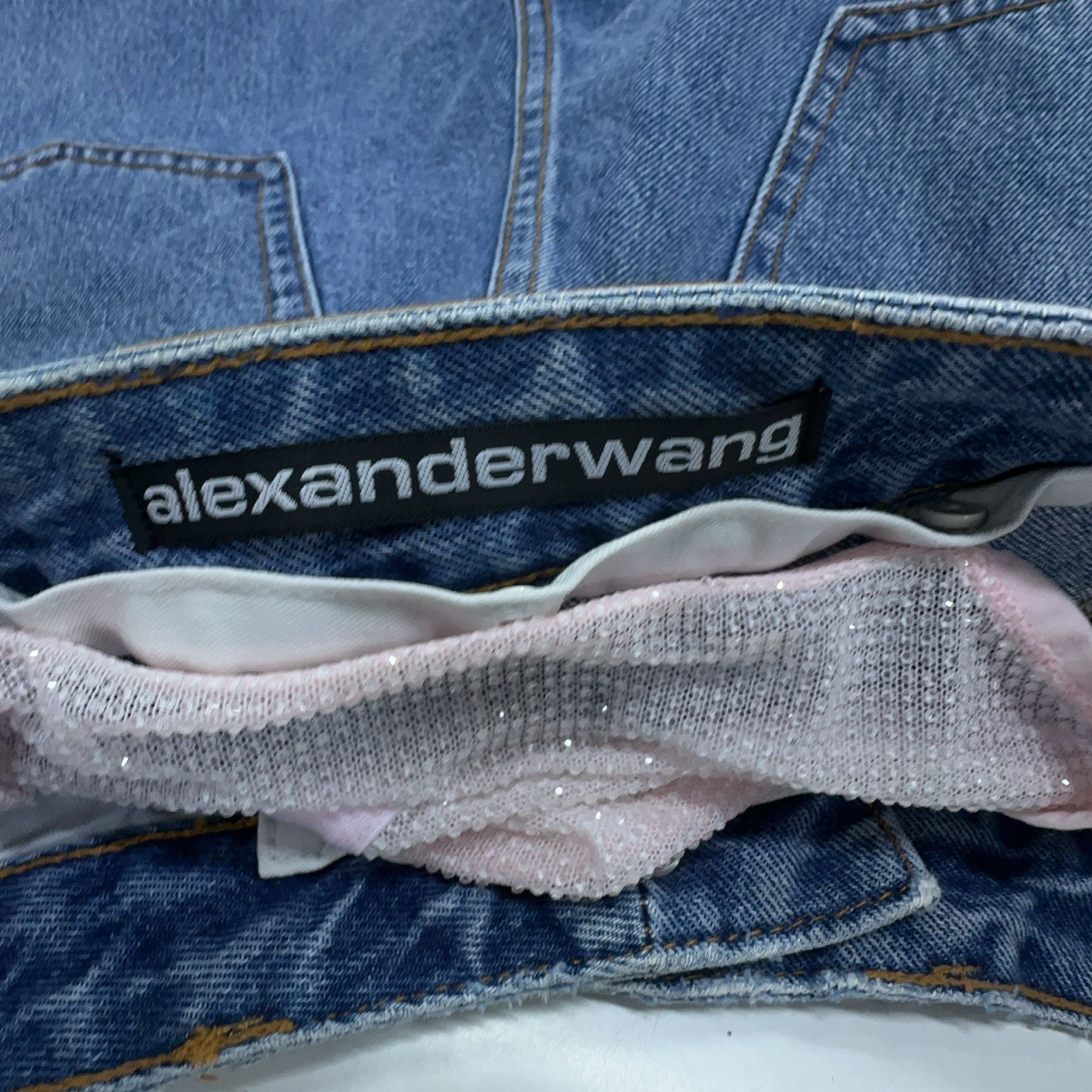 Alexander Wang Alexander Wang Mesh Waist Detail Jeans Size 26 Size 26" / US 2 / IT 38 - 3 Thumbnail