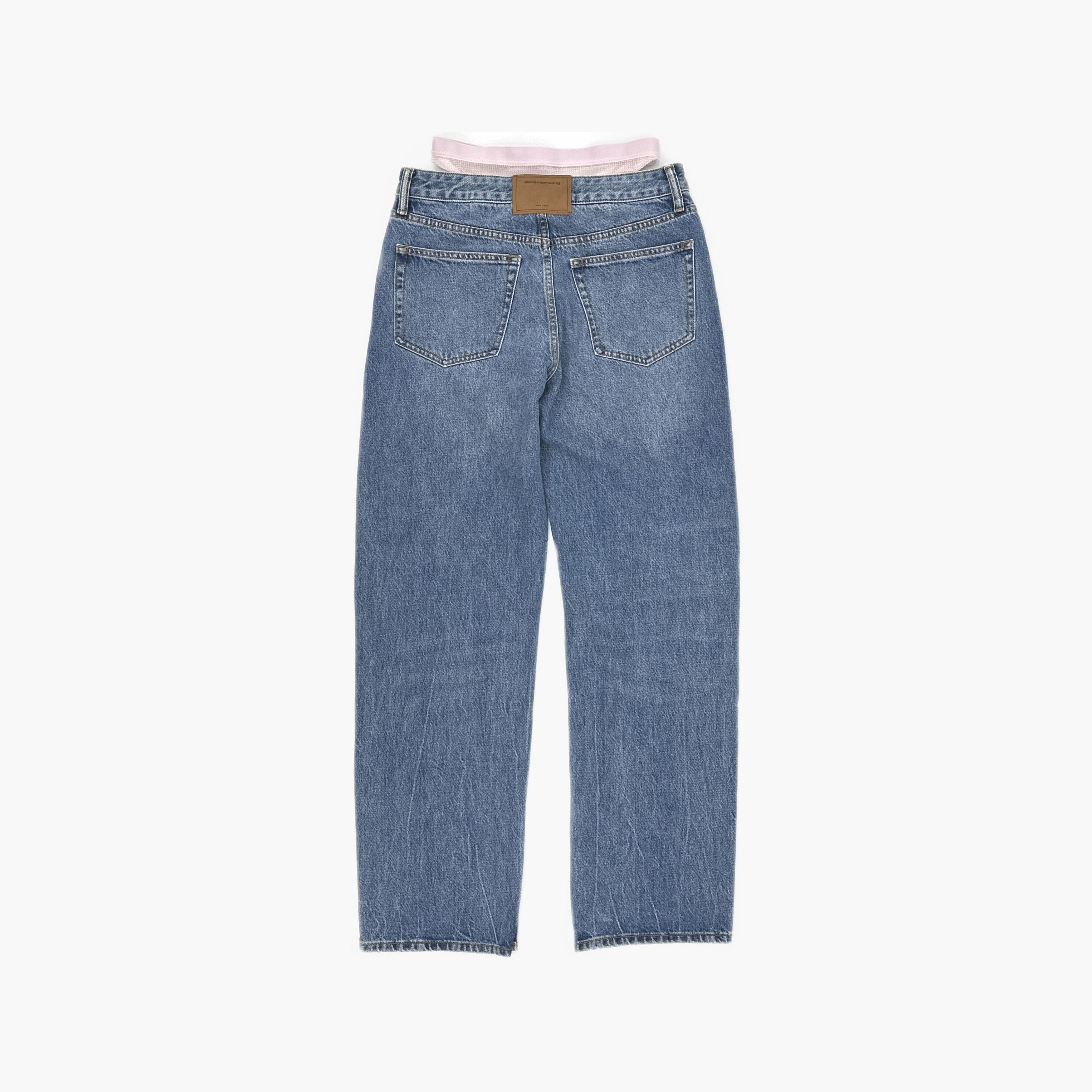 Alexander Wang Alexander Wang Mesh Waist Detail Jeans Size 26 Size 26" / US 2 / IT 38 - 2 Thumbnail