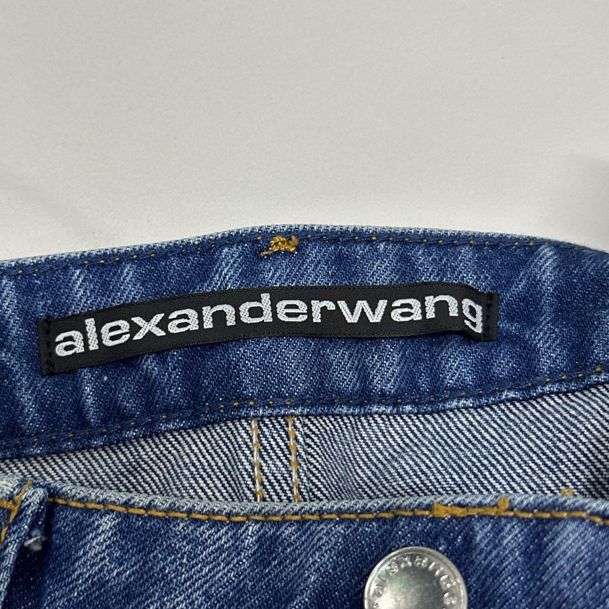 Alexander Wang Alexander Wang Denim Mini Skirt Size 26 Size 26" / US 2 / IT 38 - 5 Thumbnail