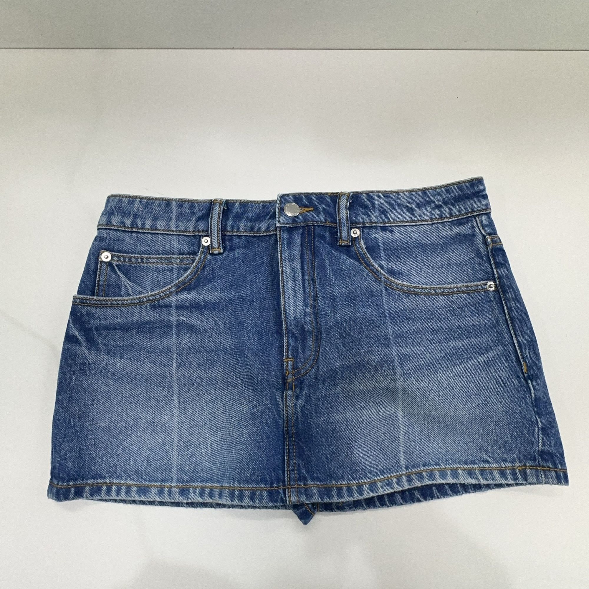 Alexander Wang Alexander Wang Denim Mini Skirt Size 26 Size 26" / US 2 / IT 38 - 6 Thumbnail