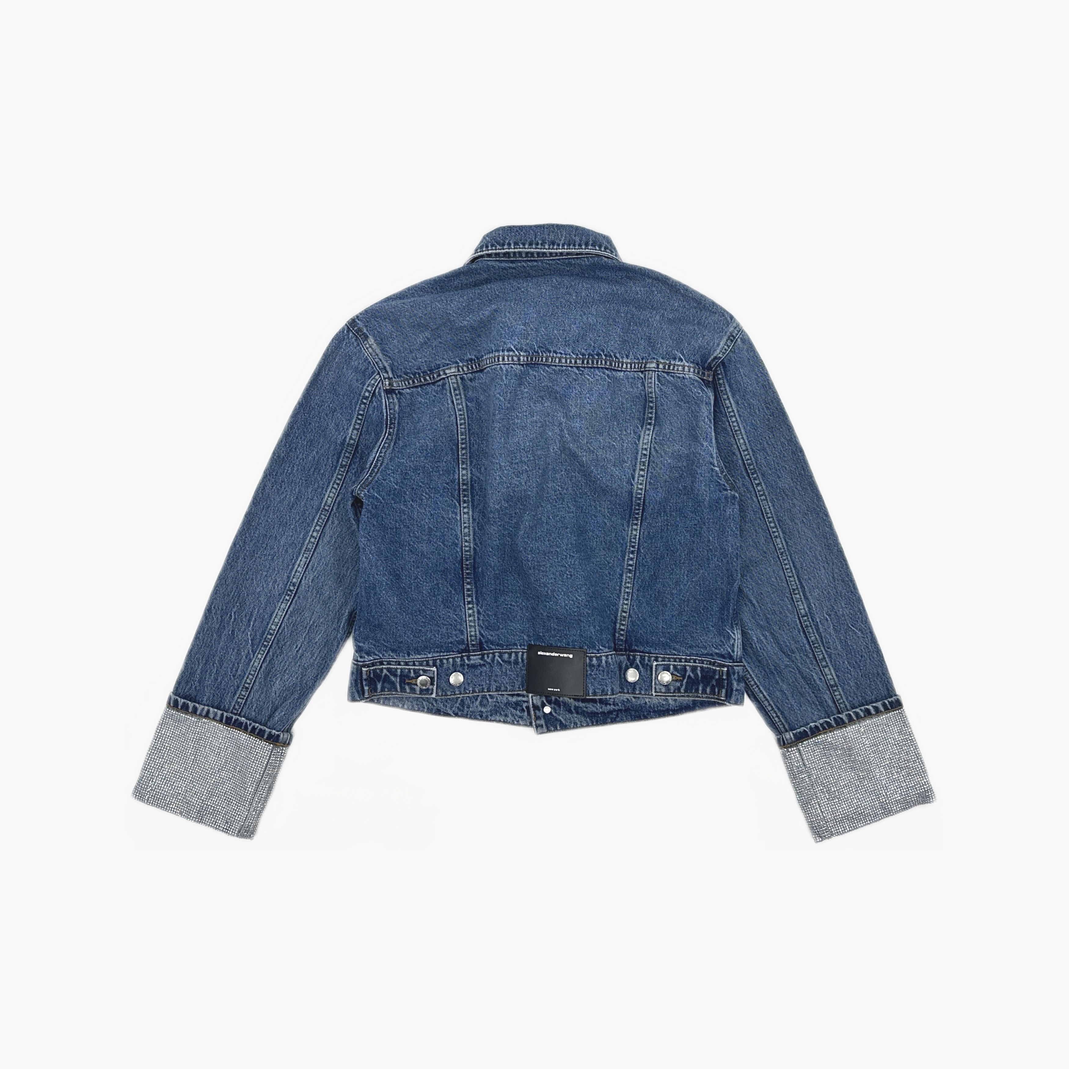 Alexander Wang Alexander Wang Crystal Cuff Denim Jacket Size M Size M / US 6-8 / IT 42-44 - 2 Thumbnail
