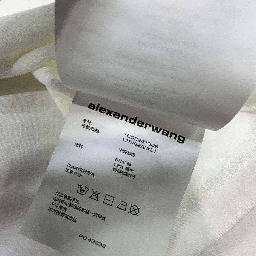 Alexander Wang Alexander Wang Crystal Logo T-Shirt Size XL Size XL / US 12-14 / IT 48-50 - 3 Thumbnail