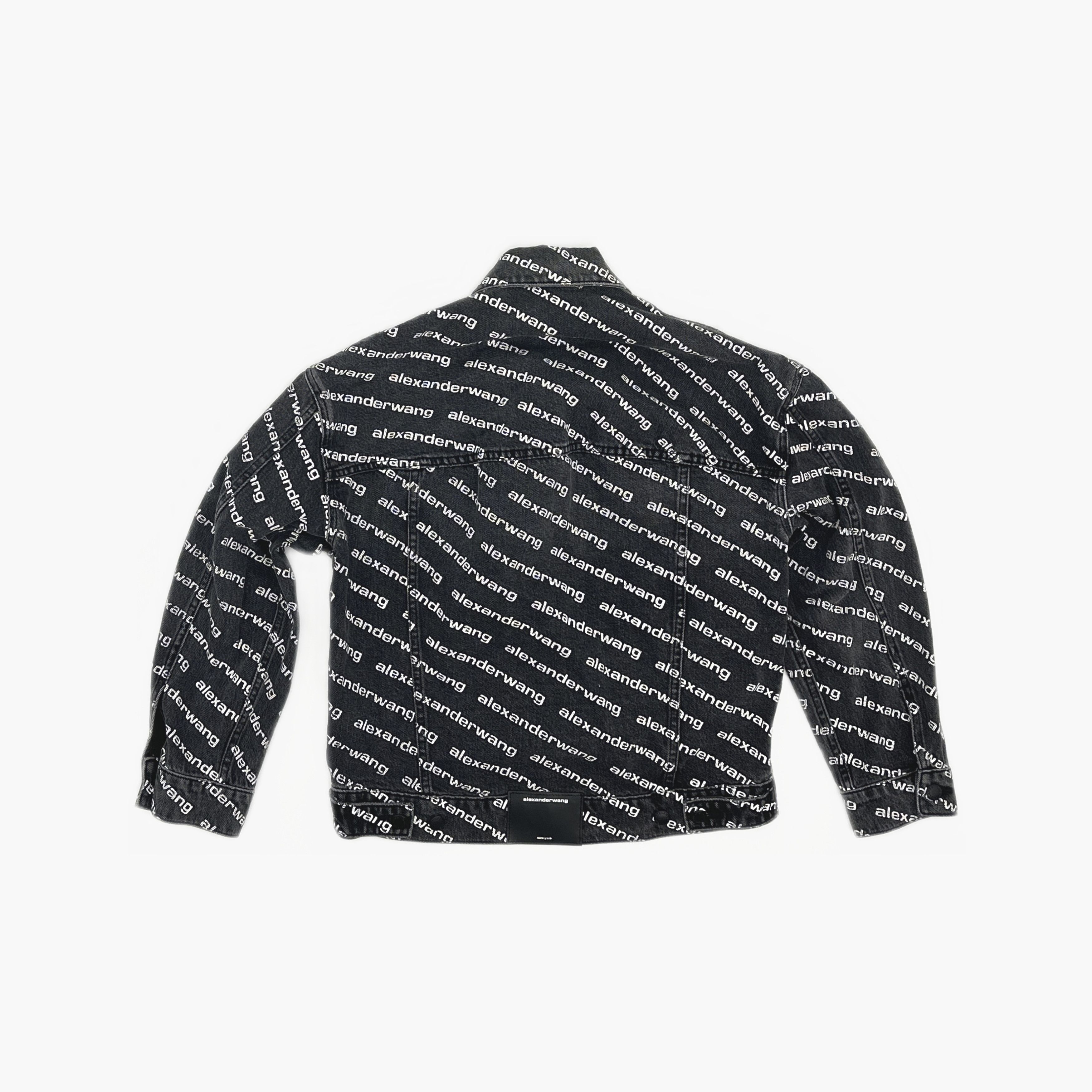Alexander Wang Alexander Wang Logo Print Denim Jacket XS Size XS / US 0-2 / IT 36-38 - 2 Thumbnail