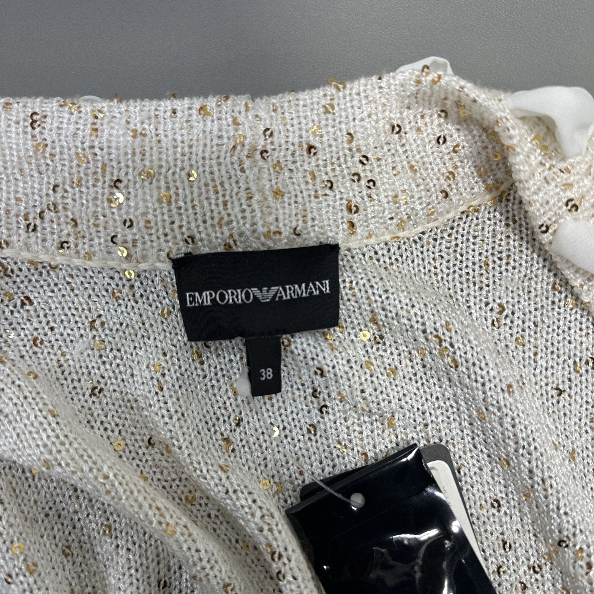 Emporio Armani Emporio Armani Sequin Knit Cardigan Size 38 Size XS / US 0-2 / IT 36-38 - 3 Thumbnail