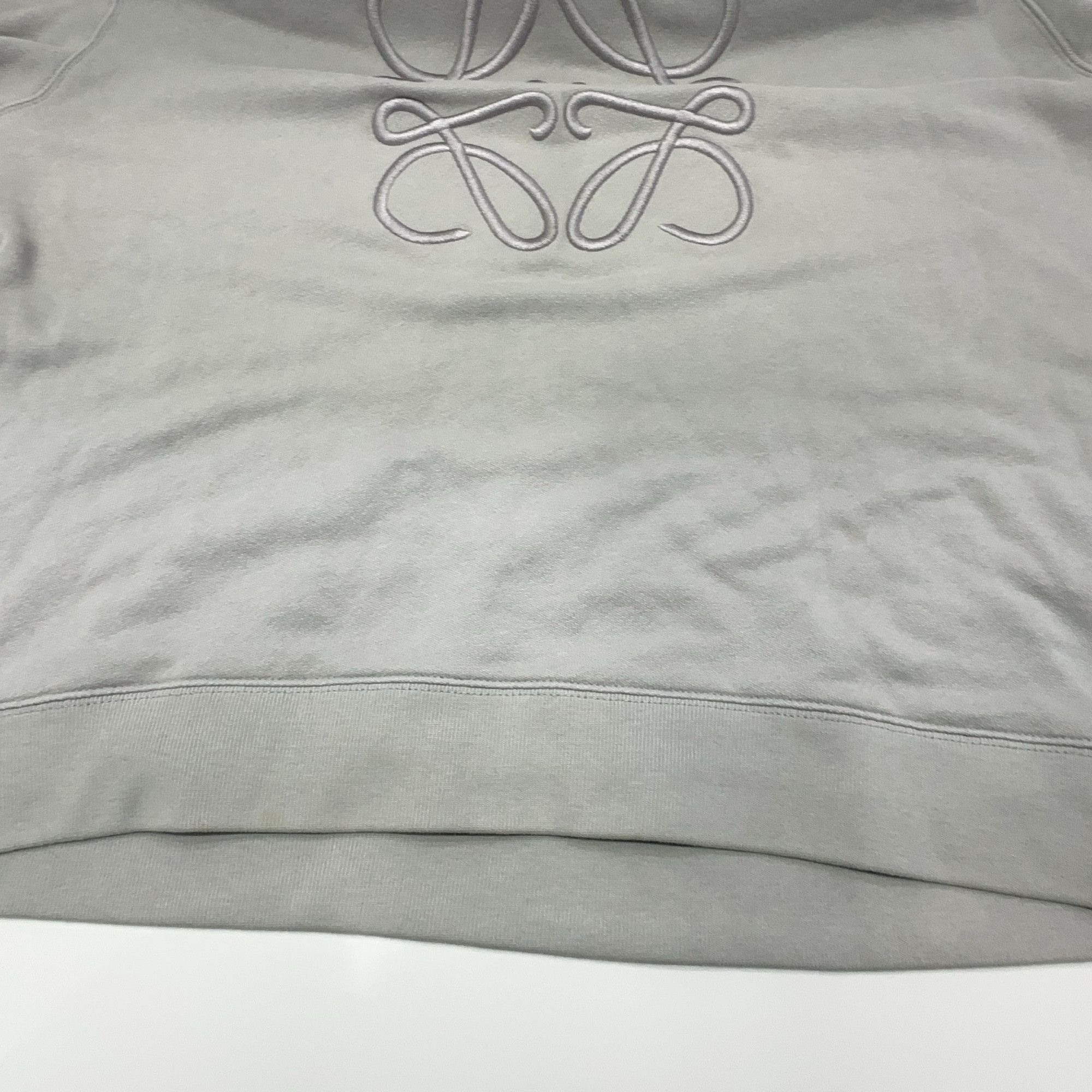 Loewe Loewe Anagram Embroidered Hoodie Gray Size XL Size US XL / EU 56 / 4 - 10 Thumbnail