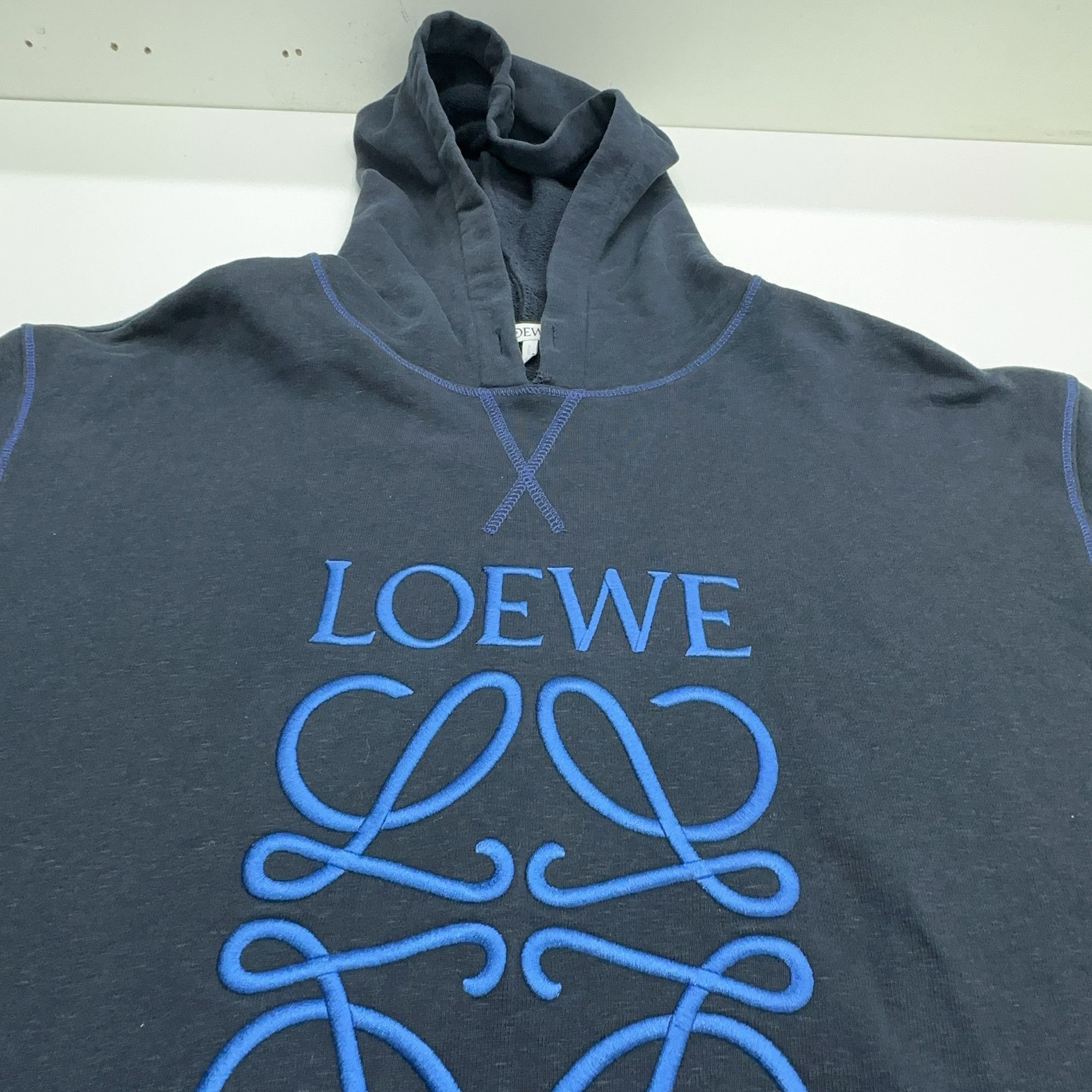 Loewe Loewe Anagram Embroidered Hoodie Size L Size L / US 10 / IT 46 - 12 Thumbnail