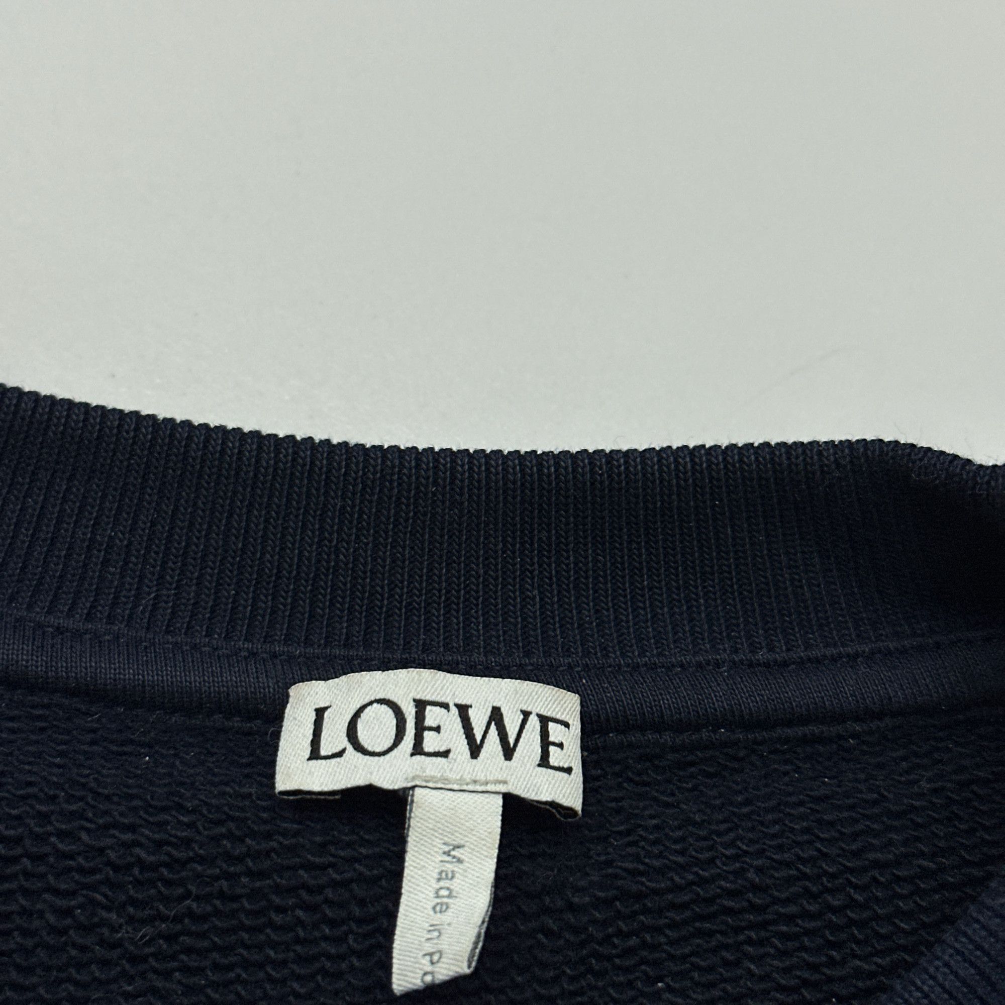 Loewe Loewe Anagram Logo Sweatshirt Navy Size M Size US M / EU 48-50 / 2 - 5 Thumbnail