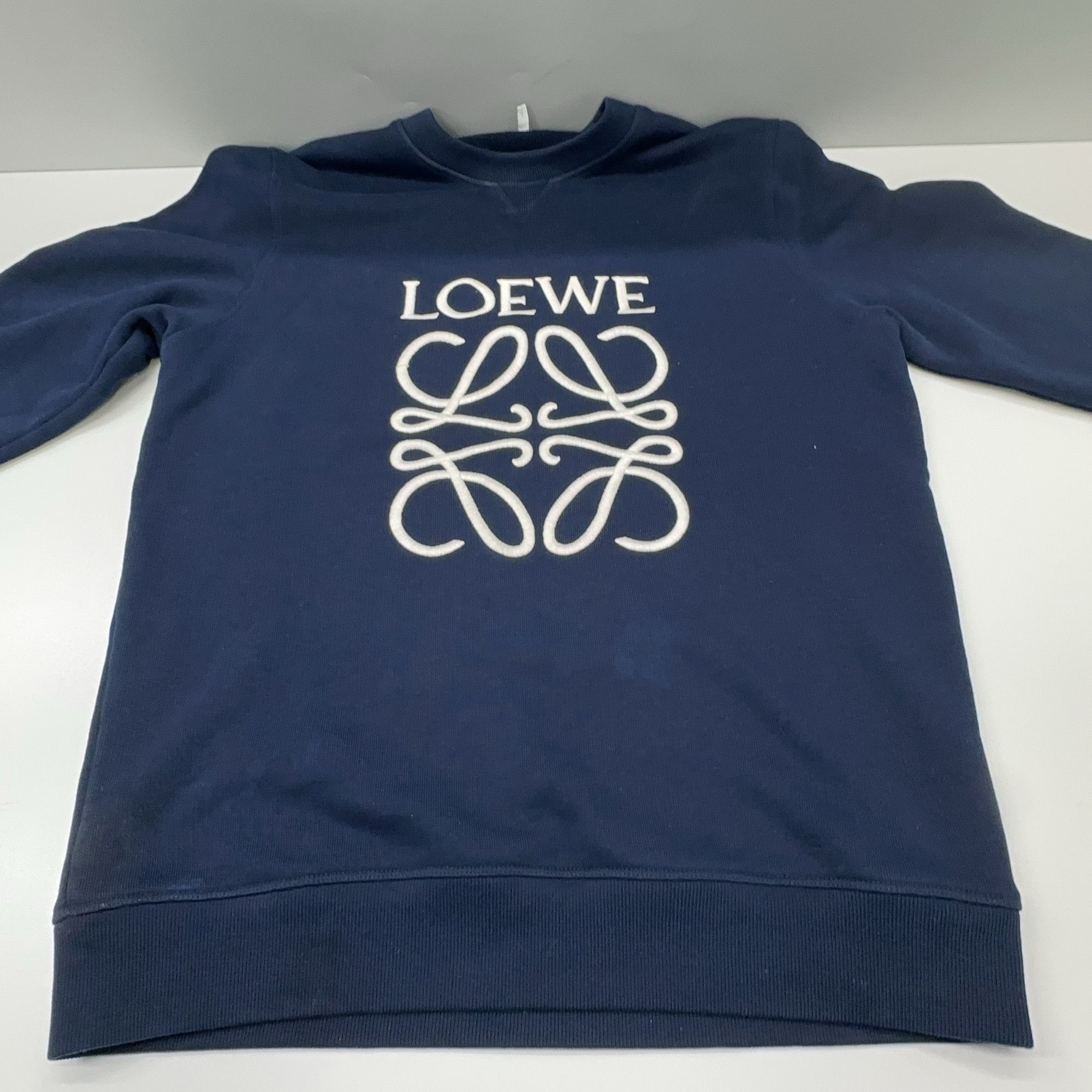 Loewe Loewe Anagram Logo Sweatshirt Navy Size M Size US M / EU 48-50 / 2 - 8 Thumbnail