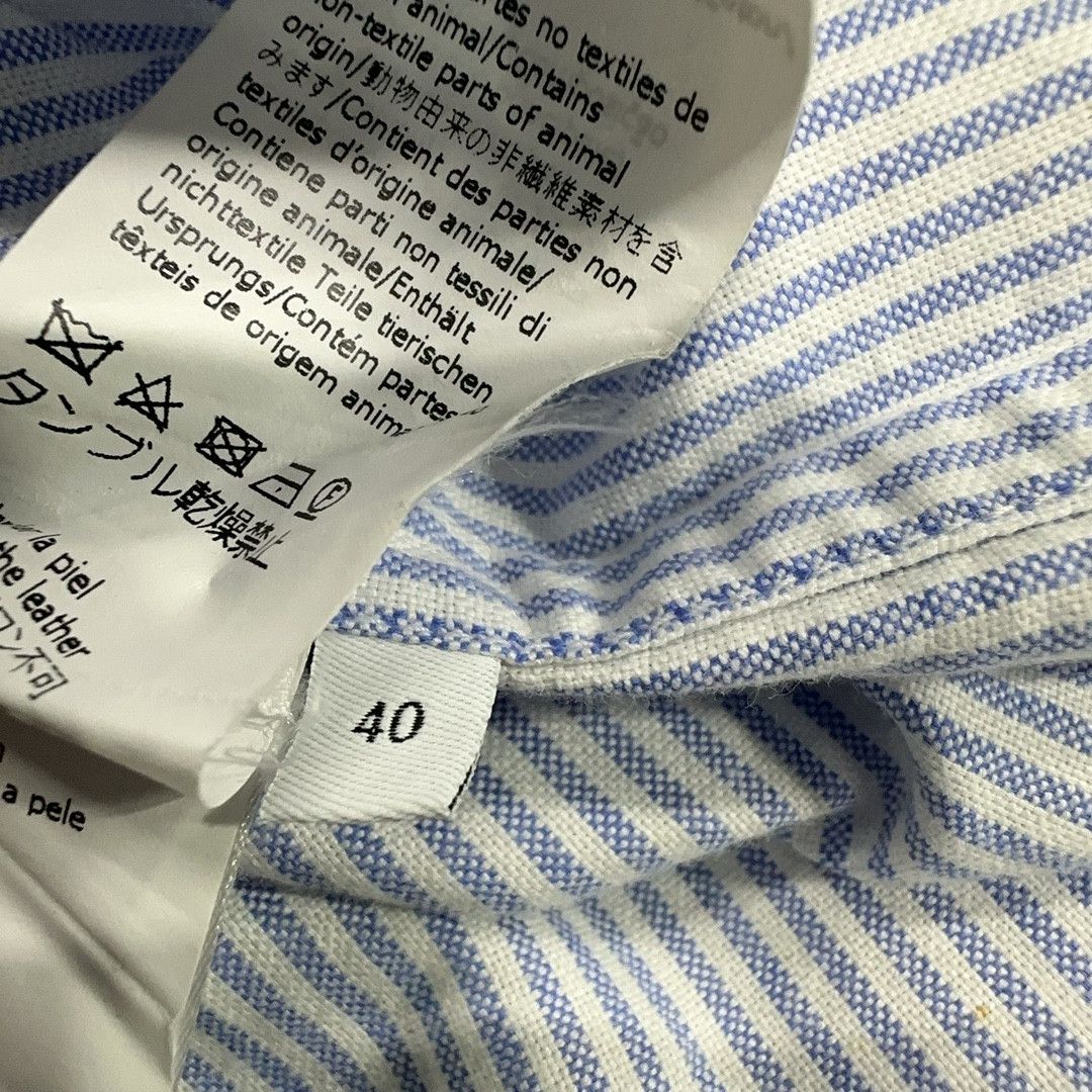 Loewe Loewe Anagram Patch Striped Shirt Size M Size US XXS / EU 40 - 5 Thumbnail