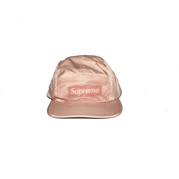 Supreme Pink Supreme Front Panel Mesh Camp Cap | Grailed