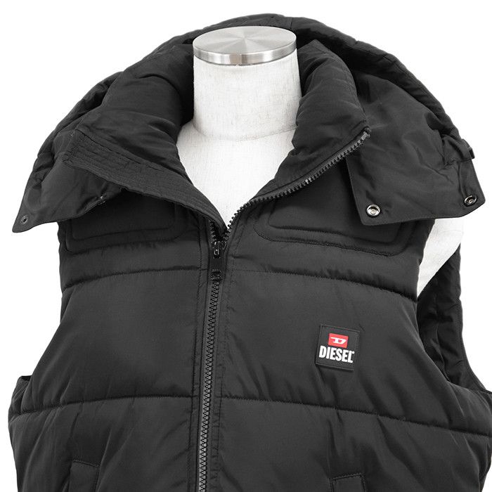 Other Other DIESEL Polyester Padded Vest Textile Outerwear W-RUSS-NOSLV DUTY FREE for USA Size ONE SIZE - 3 Thumbnail