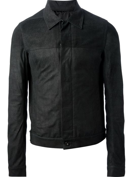 Rick Owens "WORK" LEATHER JACKET IN BLACK Size US S / EU 44-46 / 1 - 1 Preview