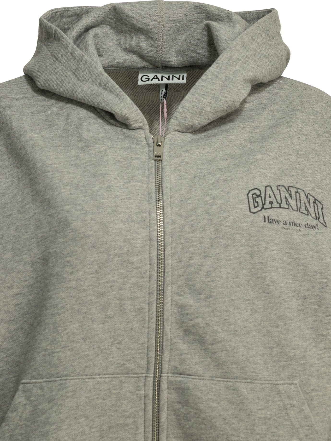 Ganni Ganni Sweatshirt With Zipper And Logo tag size XXS Women - USA Duties Paid Size XXS / US 00 / IT 34 - 3 Thumbnail
