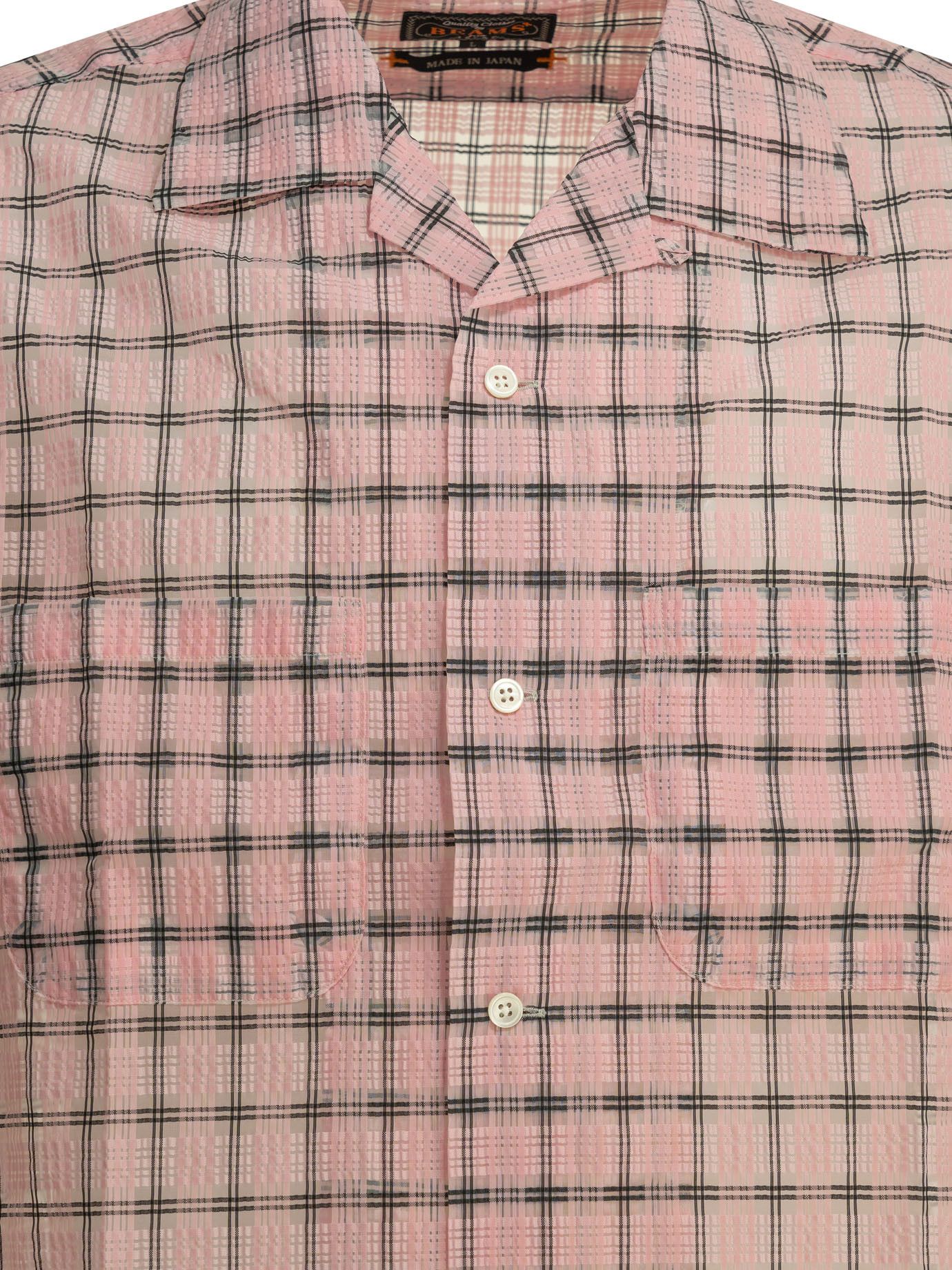 Beams Plus Beams Plus Open Collar Nylon Airy Plaid Casual Shirt tag size L Men - USA Duties Paid Size US L / EU 52-54 / 3 - 3 Thumbnail