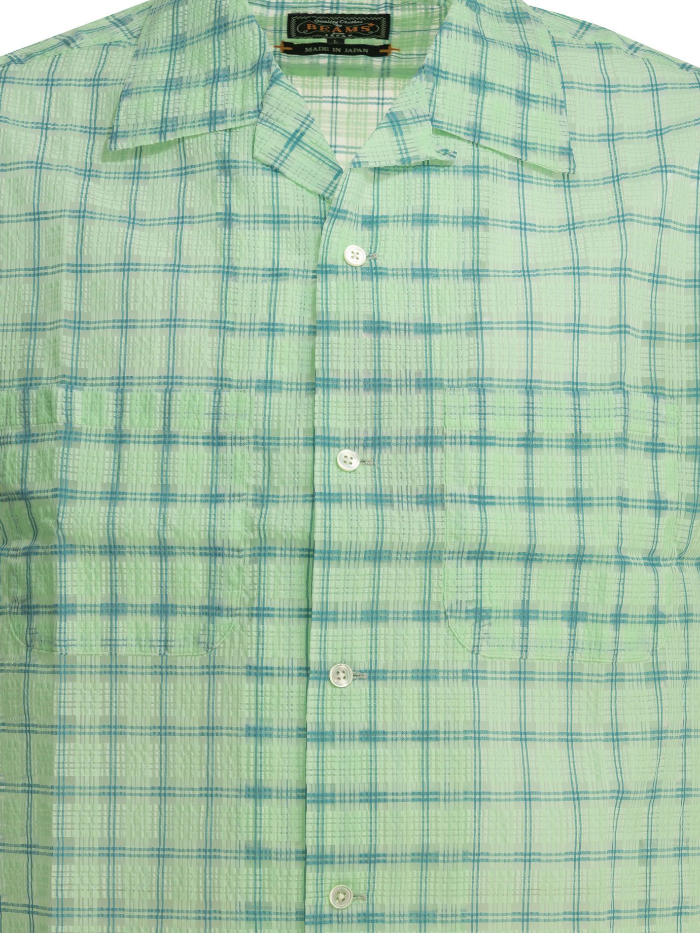 Beams Plus Beams Plus Open Collar Nylon Airy Plaid Casual Shirt tag size XL Men - USA Duties Paid Size US XL / EU 56 / 4 - 3 Thumbnail