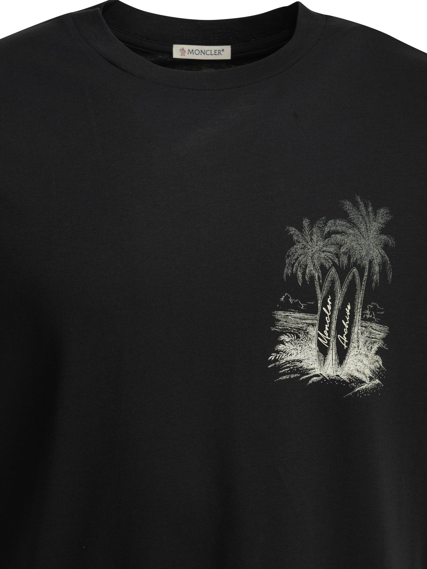 Moncler Moncler Crew-Neck T-Shirt With Logo tag size L Men - USA Duties Paid Size US L / EU 52-54 / 3 - 3 Thumbnail