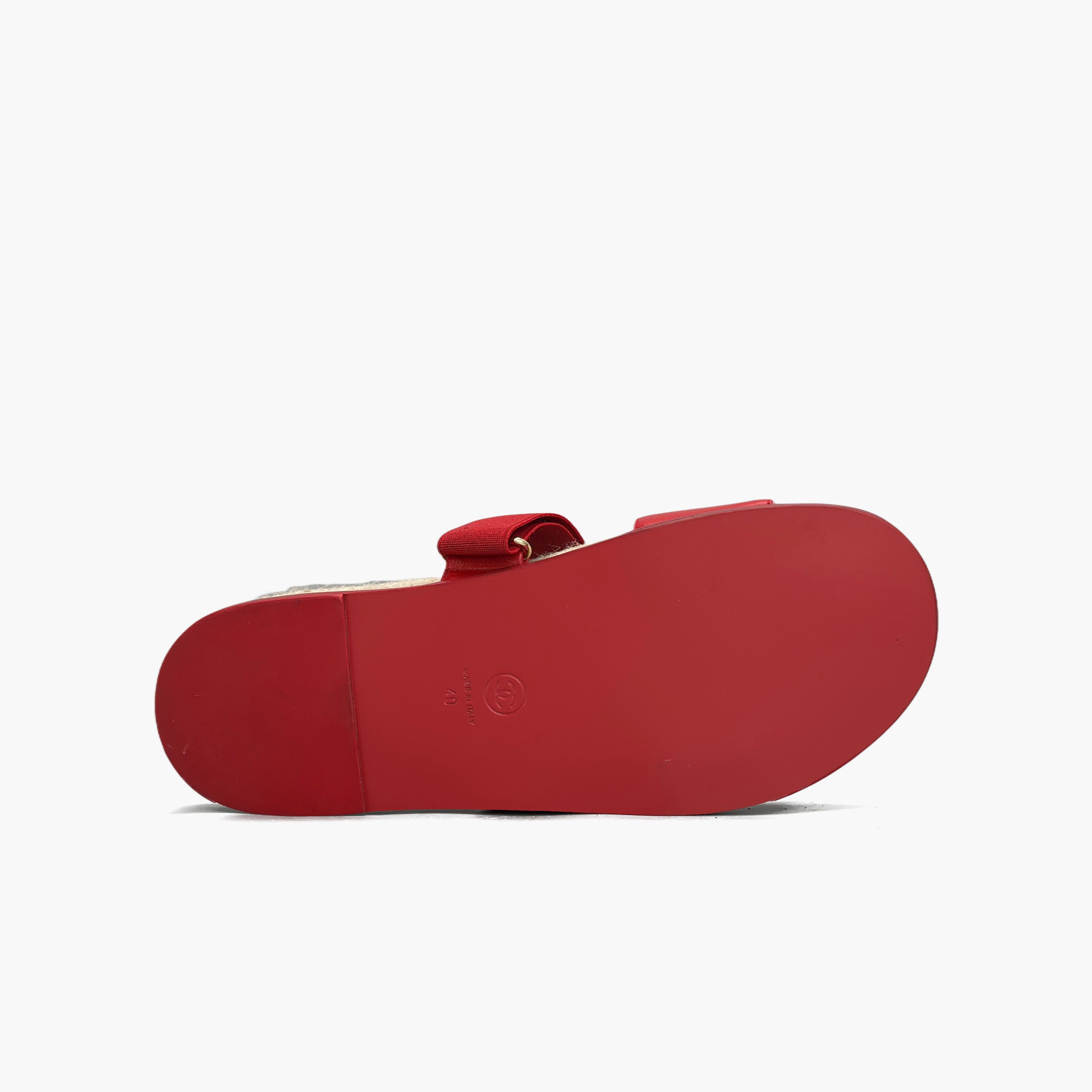 Chanel Chanel Red Logo Velcro Sandals Size 40 Size US 10 / IT 40 - 7 Thumbnail