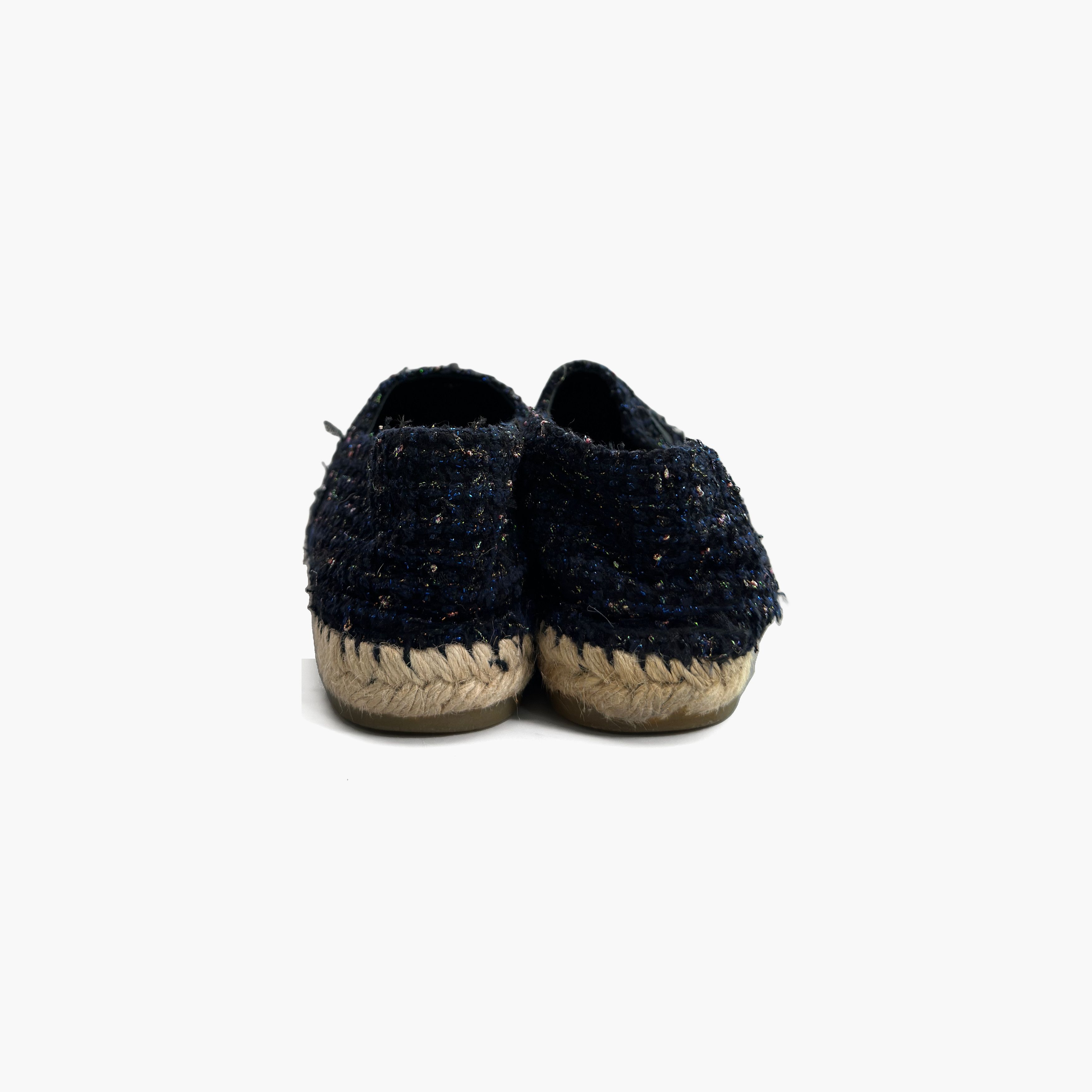 Chanel Chanel Tweed CC Logo Espadrilles Size 40 Size US 10 / IT 40 - 6 Thumbnail