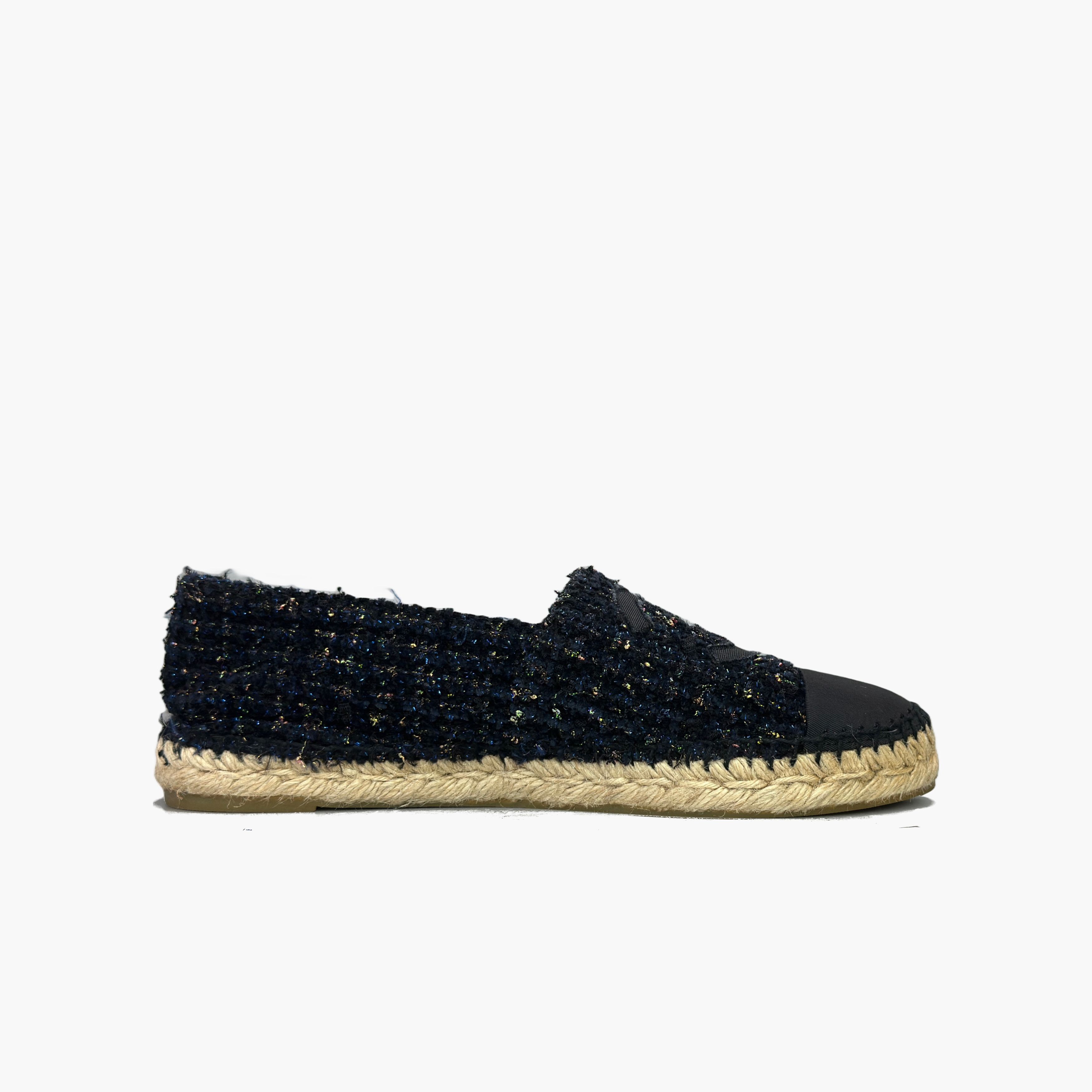 Chanel Chanel Tweed CC Logo Espadrilles Size 40 Size US 10 / IT 40 - 2 Thumbnail