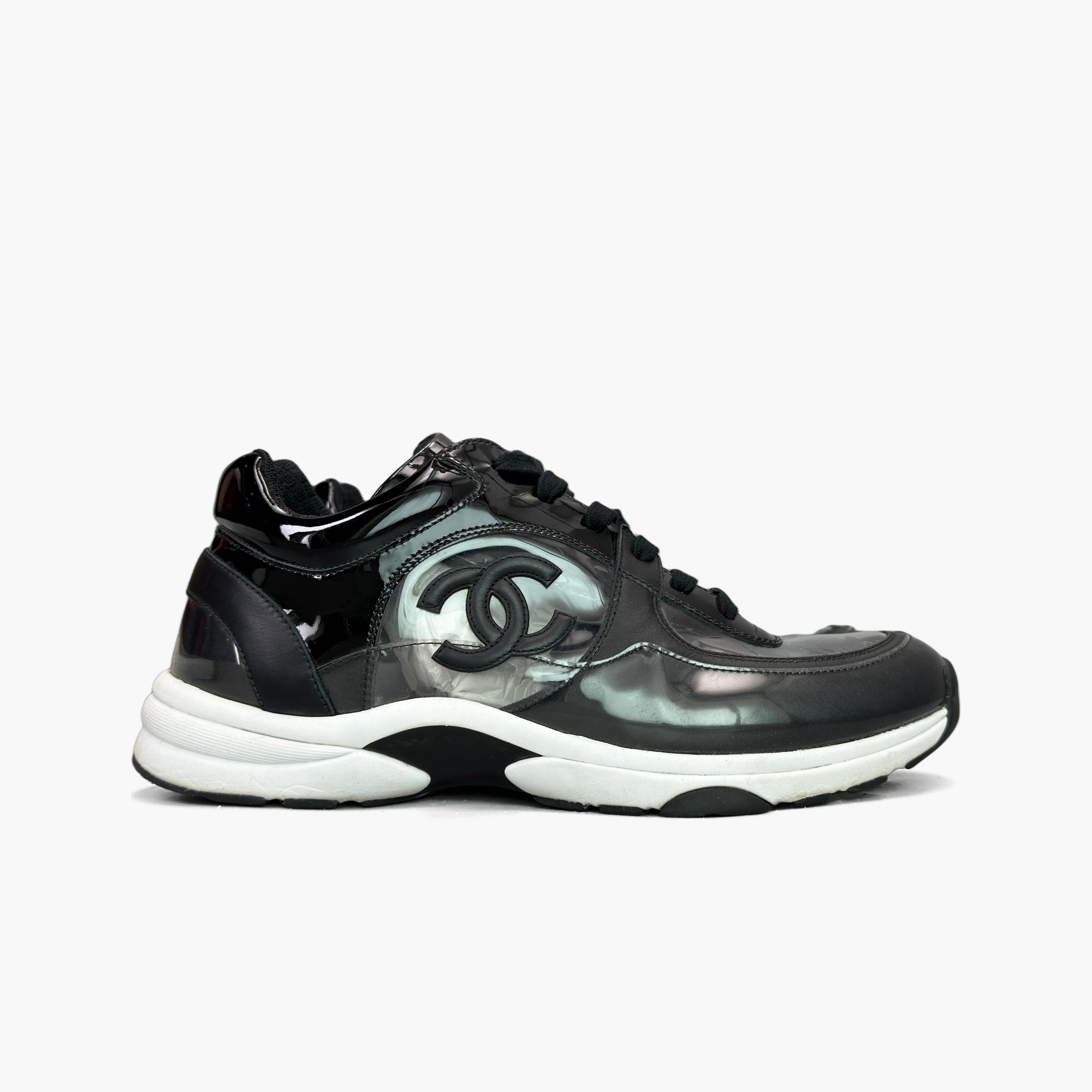 Chanel Chanel Black Low-Top Sneakers Size 42 Size US 12 / IT 42 - 4 Thumbnail