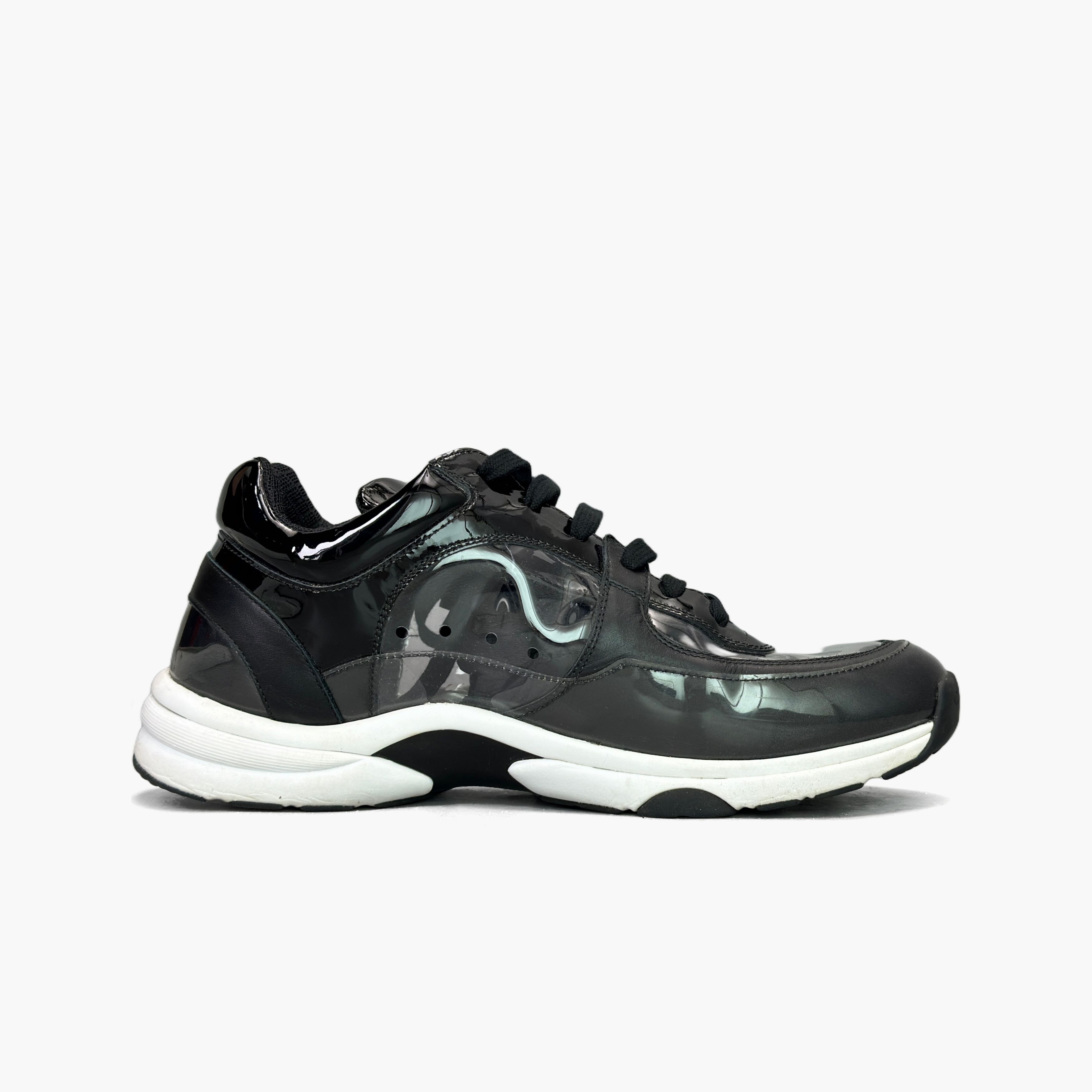 Chanel Chanel Black Low-Top Sneakers Size 42 Size US 12 / IT 42 - 2 Thumbnail