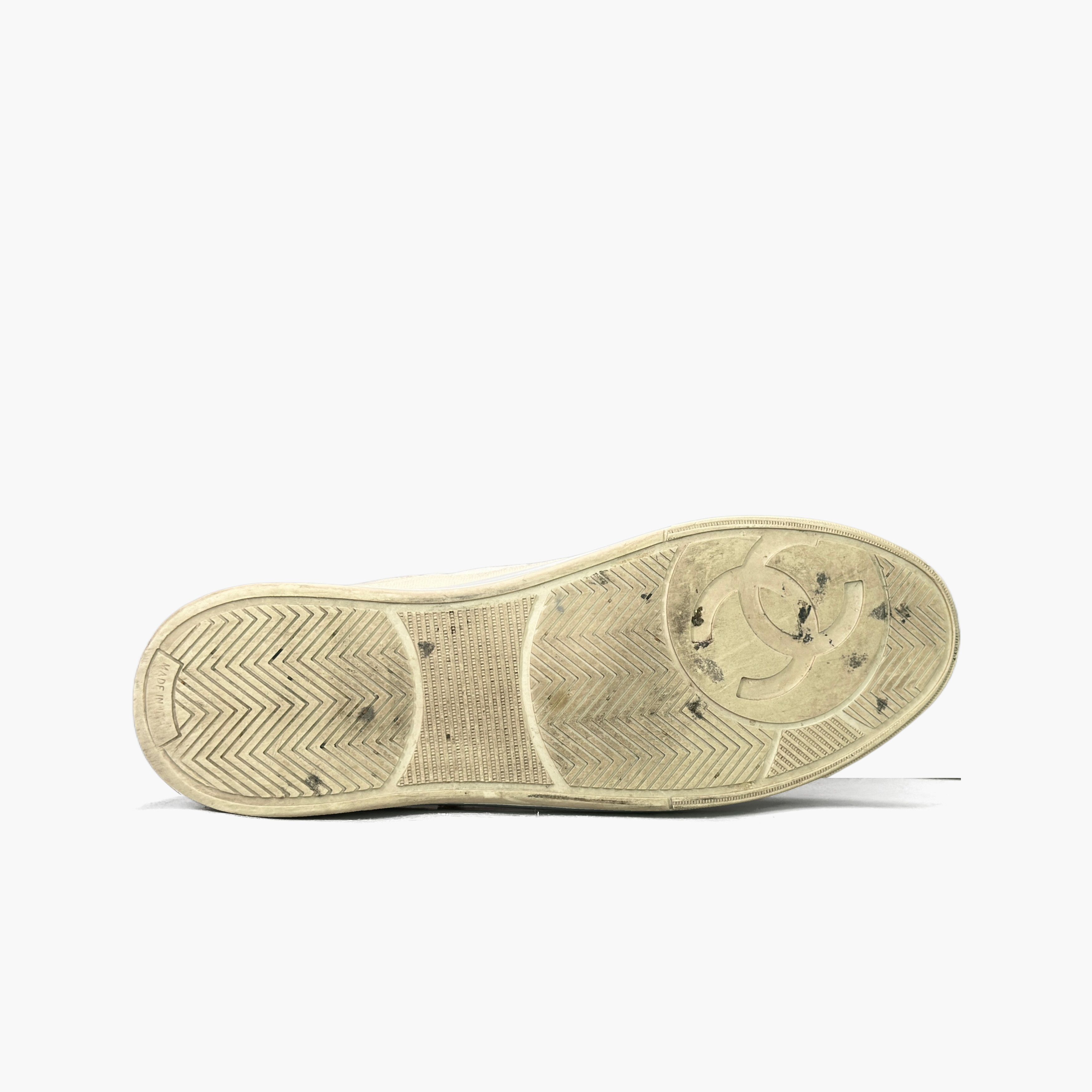 Chanel CHANEL Canvas CC Low-Top Sneakers US 10 Size US 10 / EU 43 - 7 Thumbnail