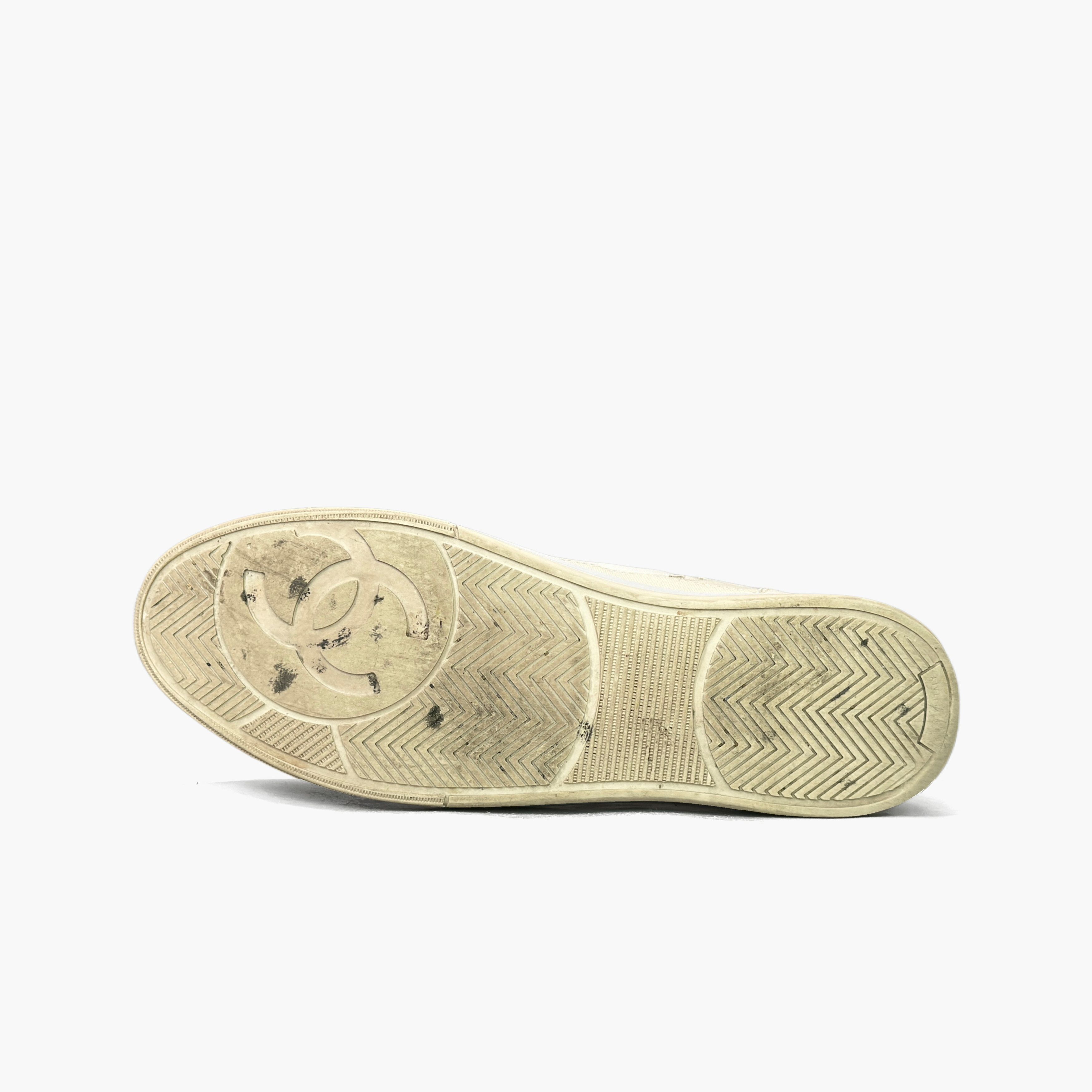Chanel CHANEL Canvas CC Low-Top Sneakers US 10 Size US 10 / EU 43 - 8 Thumbnail