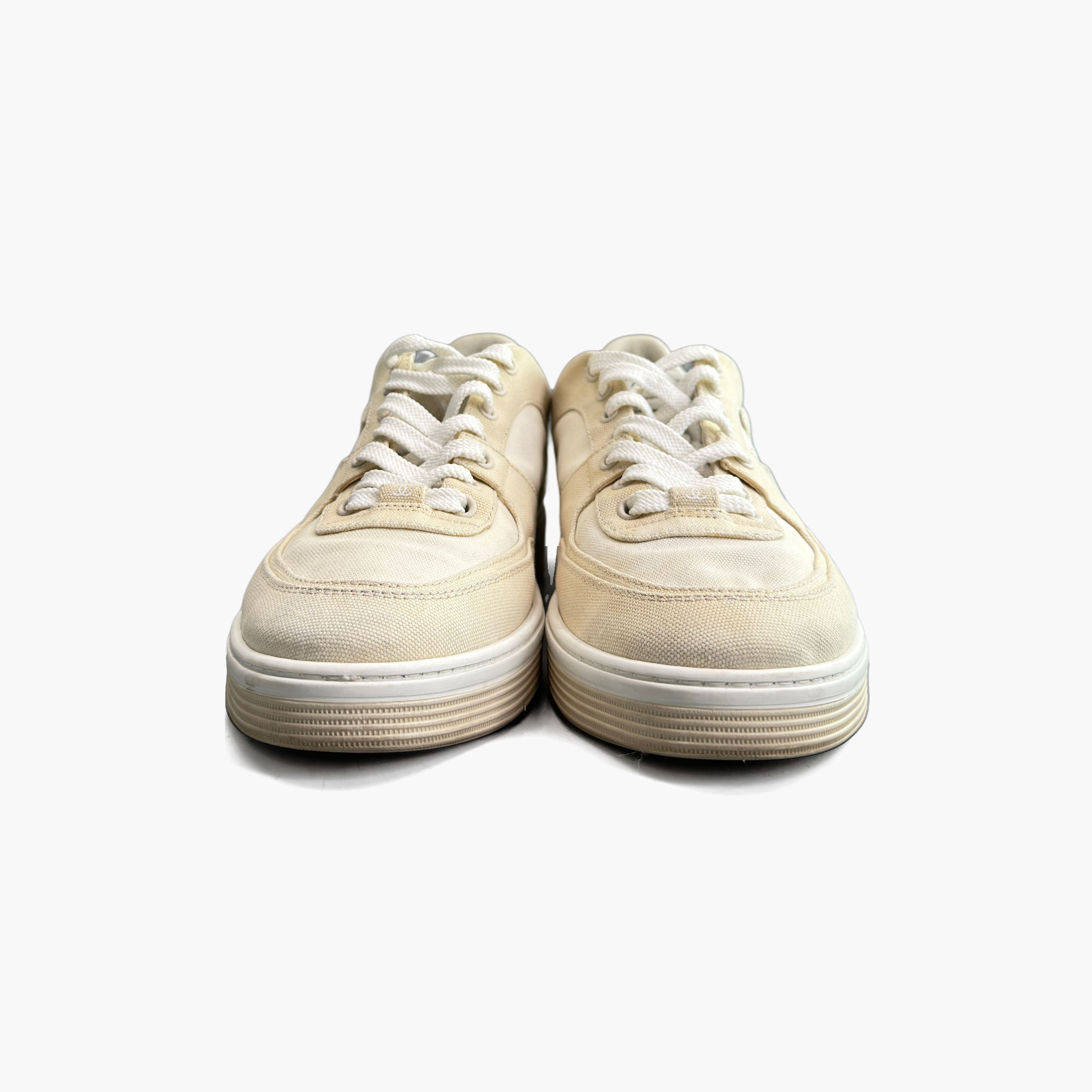 Chanel CHANEL Canvas CC Low-Top Sneakers US 10 Size US 10 / EU 43 - 5 Thumbnail