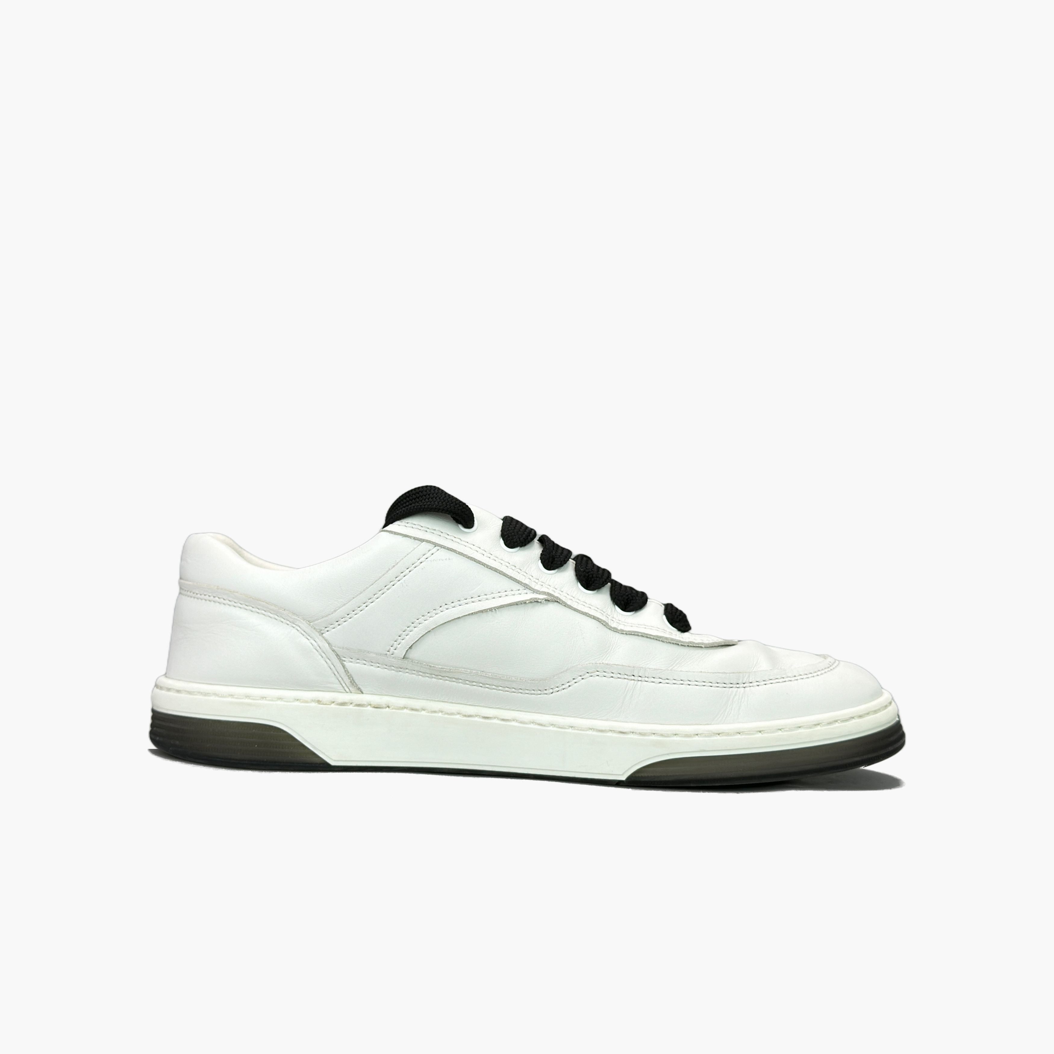 Chanel Chanel CC Logo Leather Low-Top Sneakers Size 40 Size US 10 / IT 40 - 2 Thumbnail