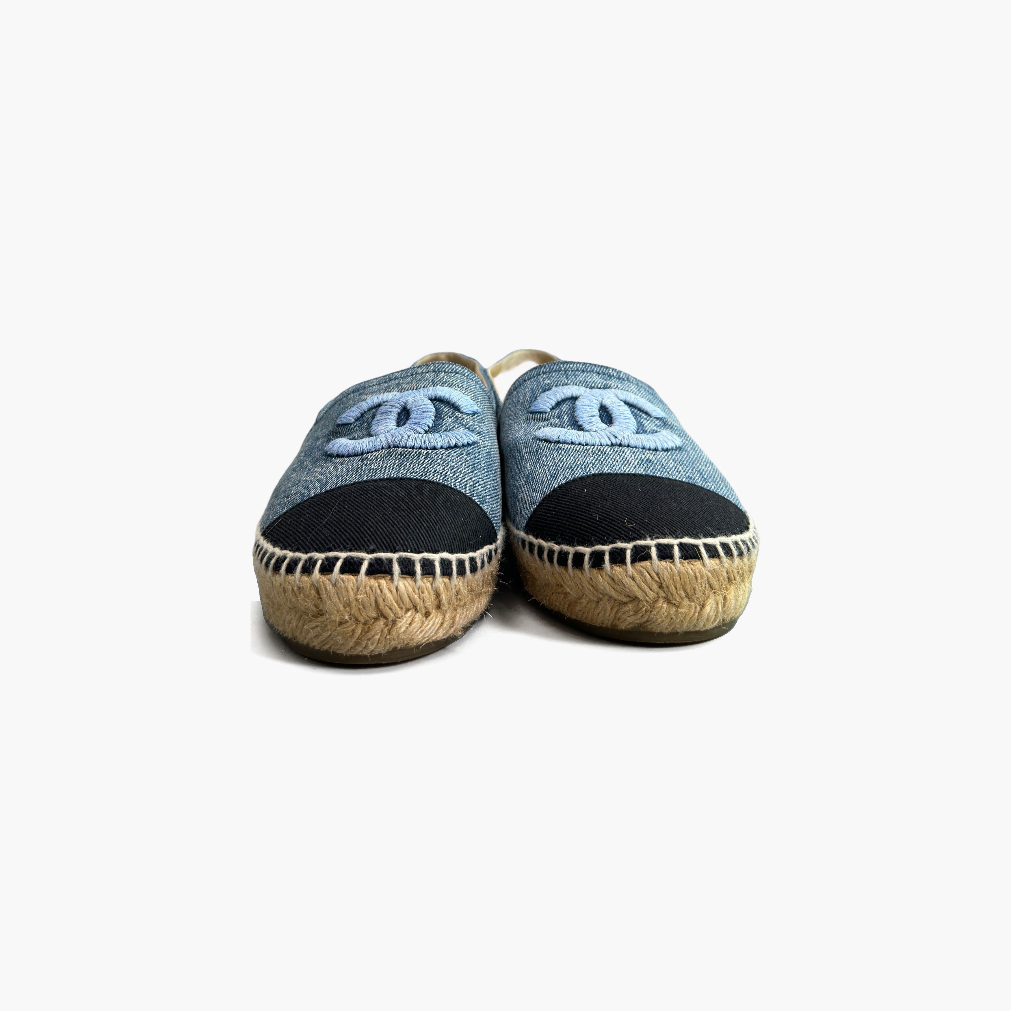 Chanel Chanel Denim CC Logo Espadrilles Size 39 Size US 9 / IT 39 - 5 Thumbnail