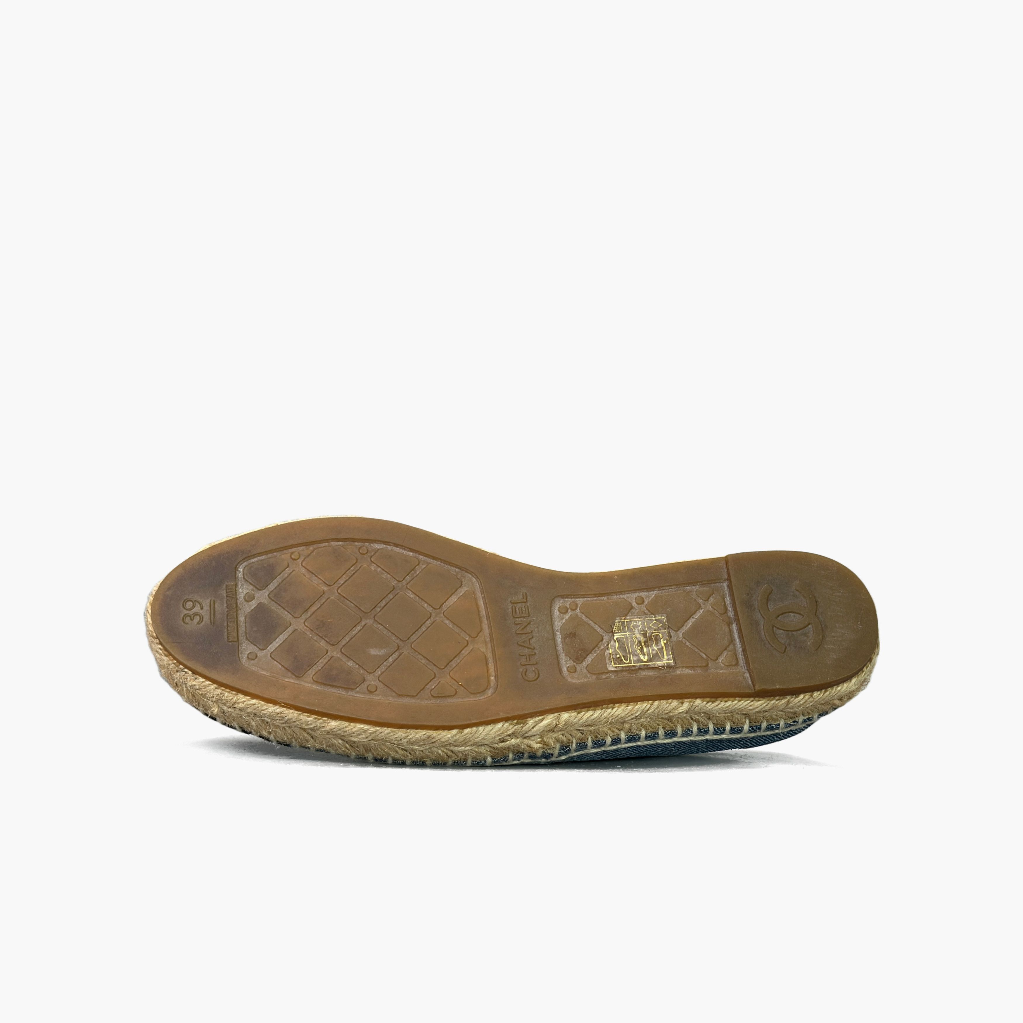 Chanel Chanel Denim CC Logo Espadrilles Size 39 Size US 9 / IT 39 - 8 Thumbnail